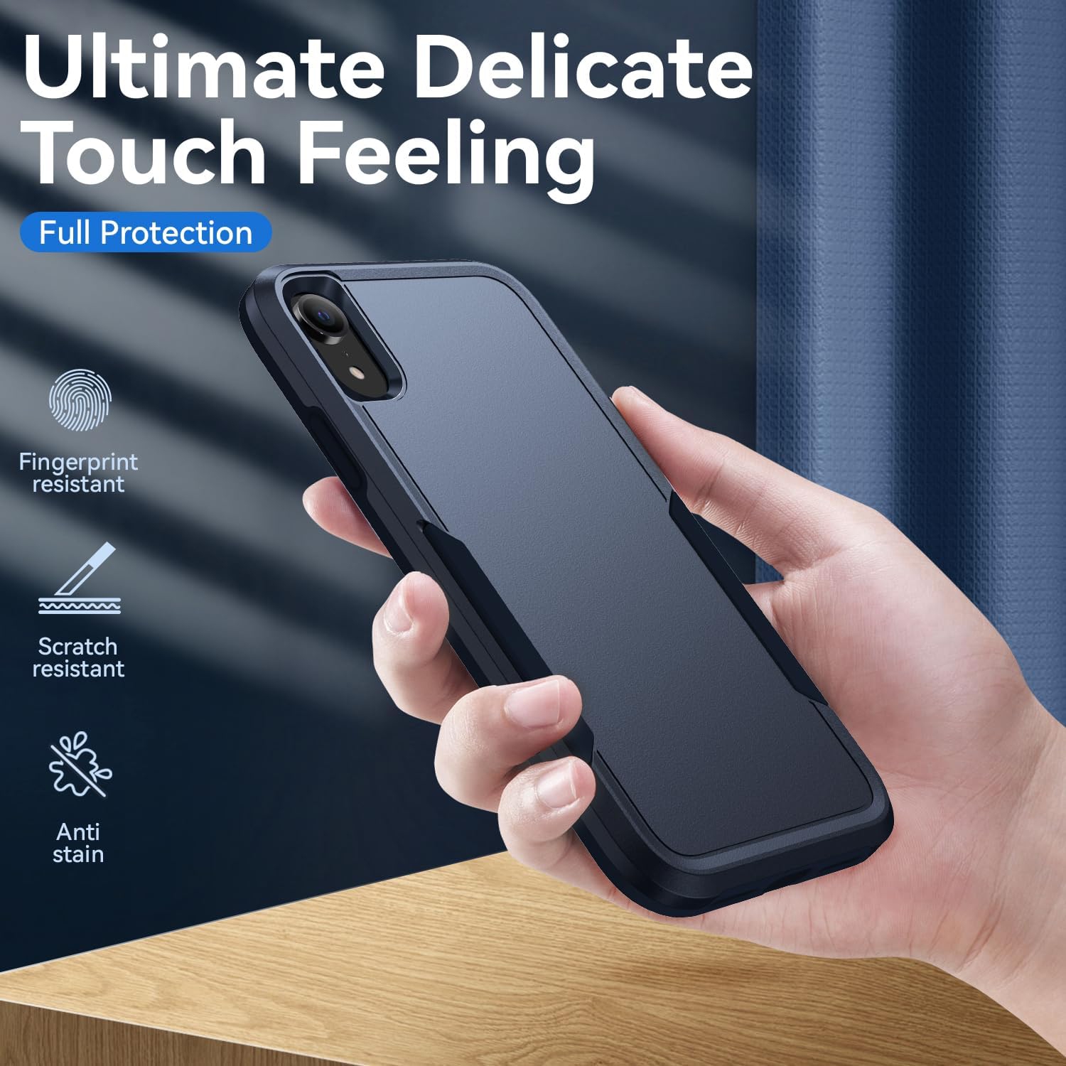 Defender Case Designed for iPhone XR case, Heavy Duty Shockproof Rugged Protective Bumper Cover for iPhone XR