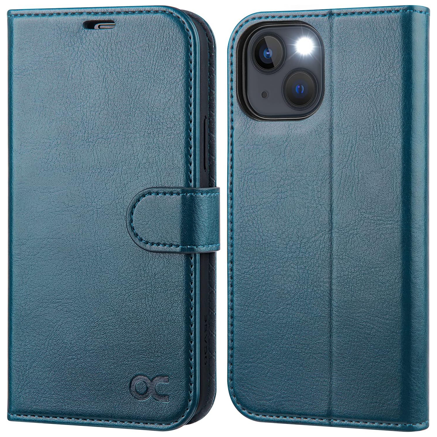 iPhone 13 Mini Case, PU Leather iPhone 13 Mini 5G Wallet Case[Card Holder][Kickstand] [TPU Inner Shell][RFID