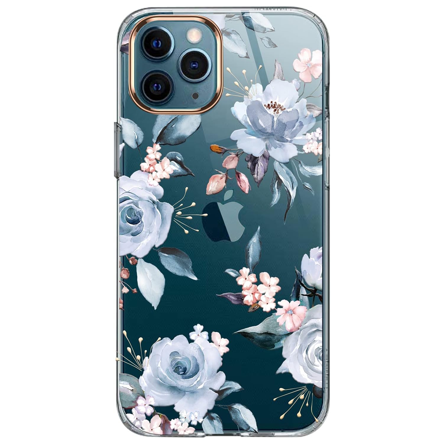iPhone 11 Pro Case,iPhone 11 Pro Cute Case with Flowers,for Girly Women,Shockproof Clear Floral Pattern Hard