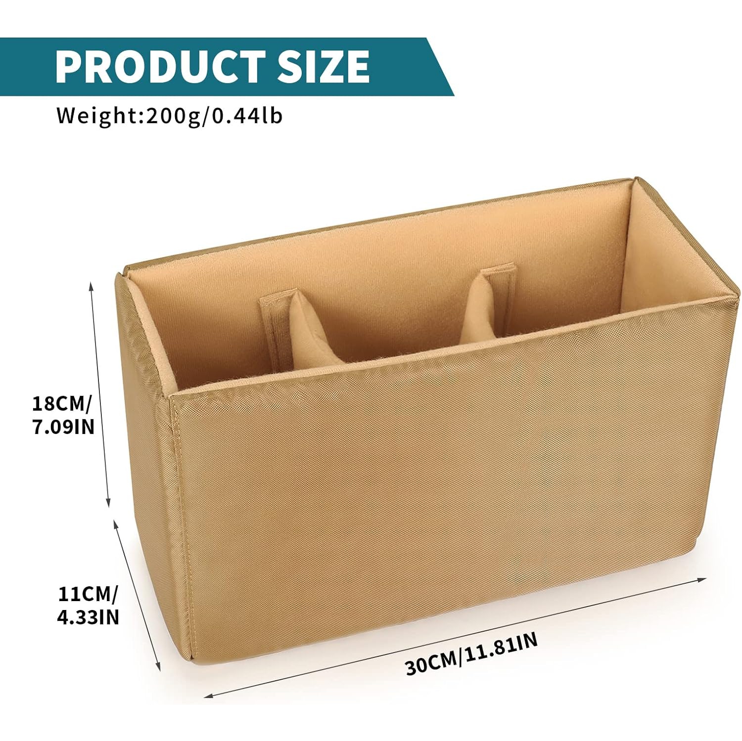 DSLR Camera Insert Bag Camera Inner Case for Nikon Sony Canon Panasonic etc, Lenses, Flashes- Make Your Own