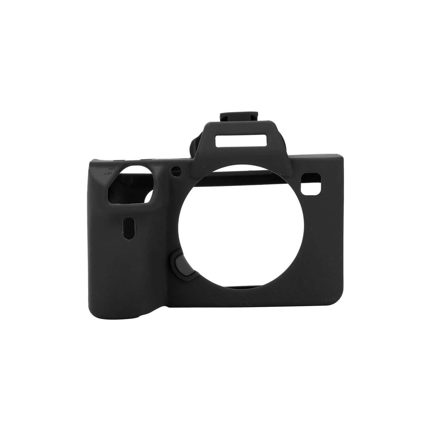 Silicone Rubber Camera Case Cover Soft Camera Case Protective Cover Accessory for Sony A7 III/A7R3(Black)