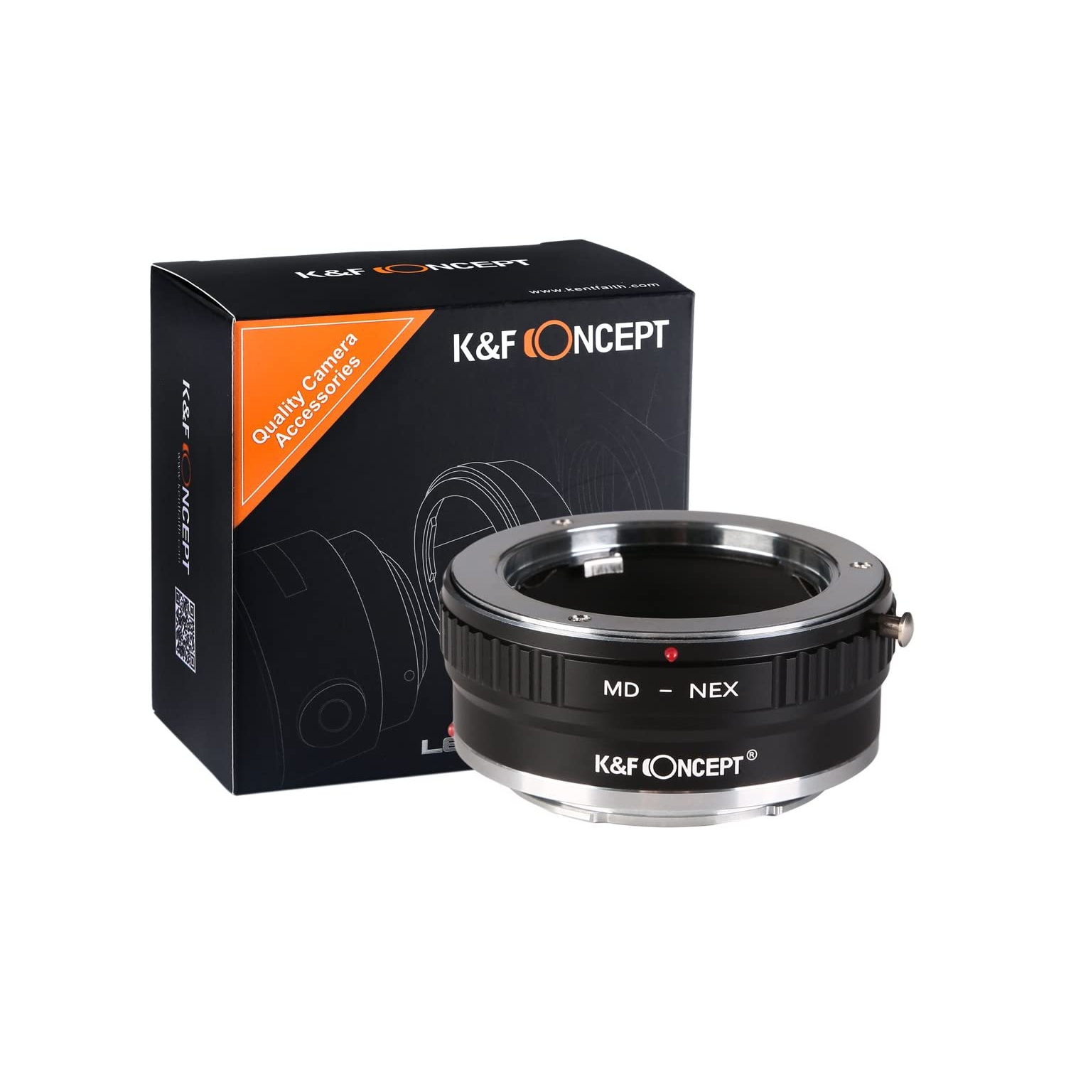 Adaptateur de monture d'objectif MD à Sony E, adaptateur manuel en cuivre pour objectif Minolta MD MC compatible avec Sony E NEX