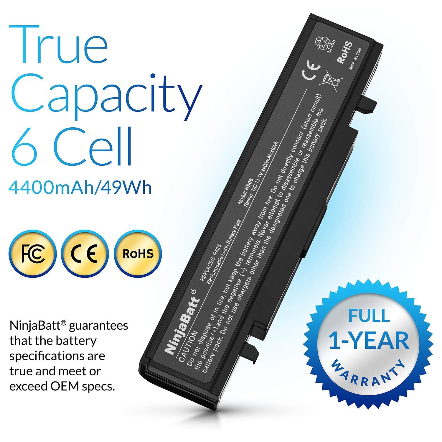 Battery for Samsung AA-PB9NC6B R540 NP355V5C R580 AA-PB9MC6B RV511 NP550P7C RF711 AA-PB9NS6B NP300E5A RV510