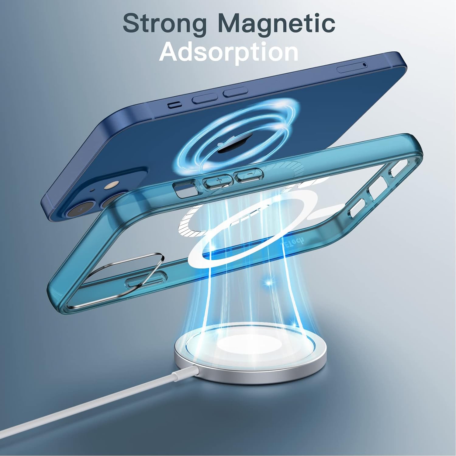 Magnetic Case for iPhone 12 Mini 5.4-Inch Compatible with MagSafe Wireless Charging, Shockproof Phone Bumper