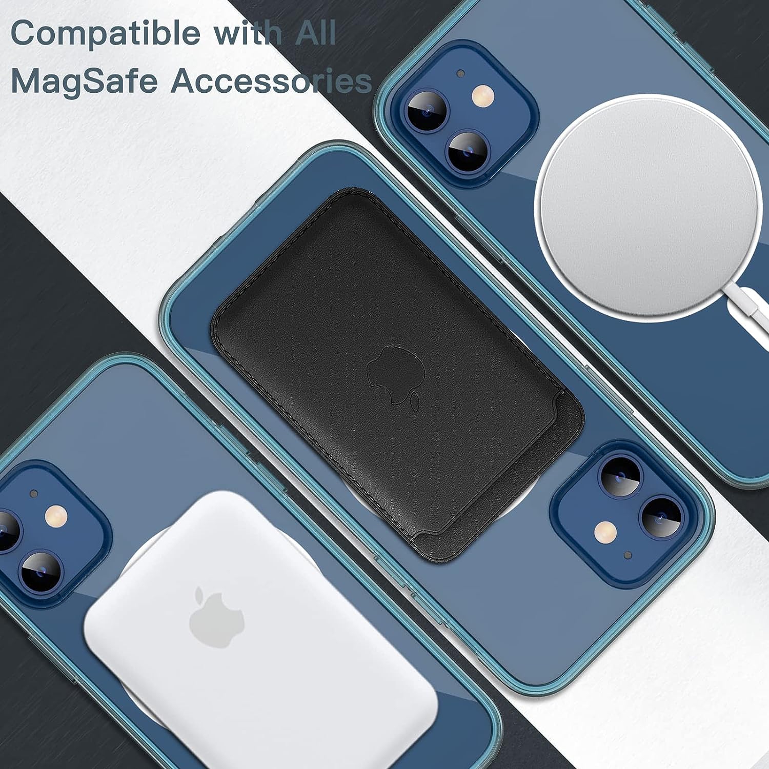 Magnetic Case for iPhone 12 Mini 5.4-Inch Compatible with MagSafe Wireless Charging, Shockproof Phone Bumper