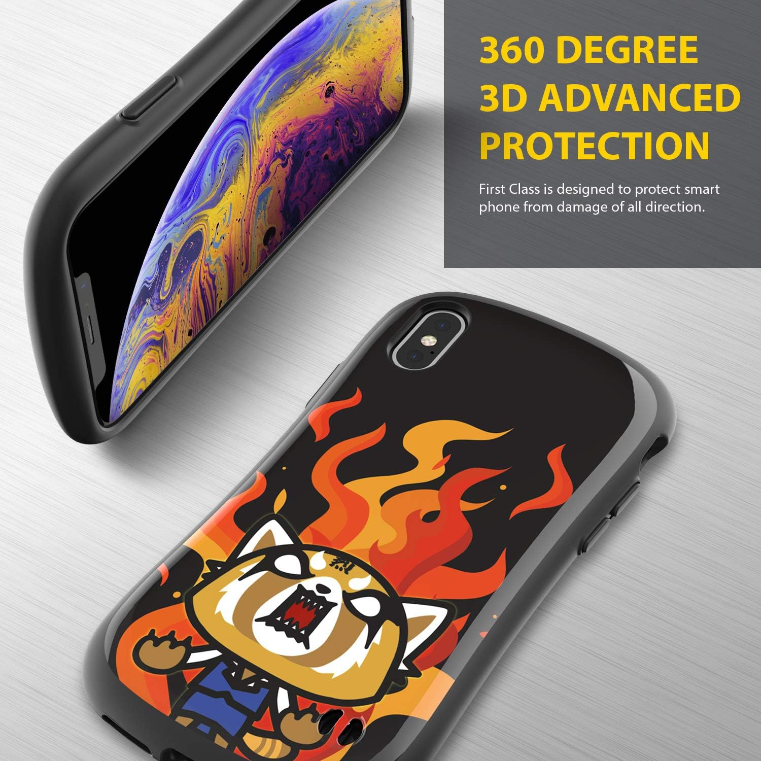 X Étui de première classe pour iPhone X/XS de Sanrio – Étui protecteur hybride antichoc double couche adorable [testé contre les chutes] -