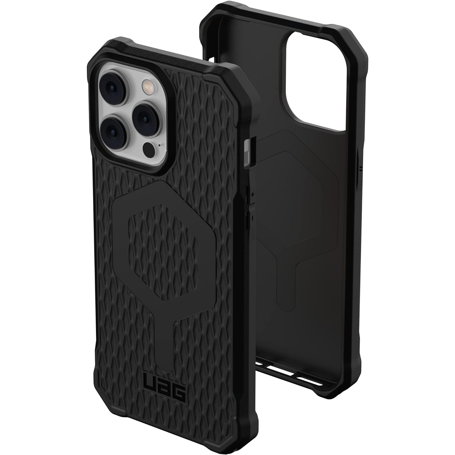 UAG Designed for iPhone 14 Pro Max Case Black 6.7" Essential Armor Build-in Magnet Compatible with MagSafe Charging