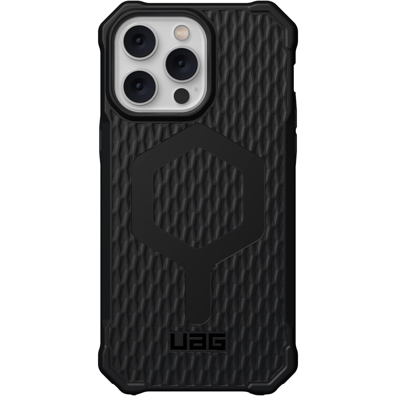 UAG Designed for iPhone 14 Pro Max Case Black 6.7" Essential Armor Build-in Magnet Compatible with MagSafe Charging