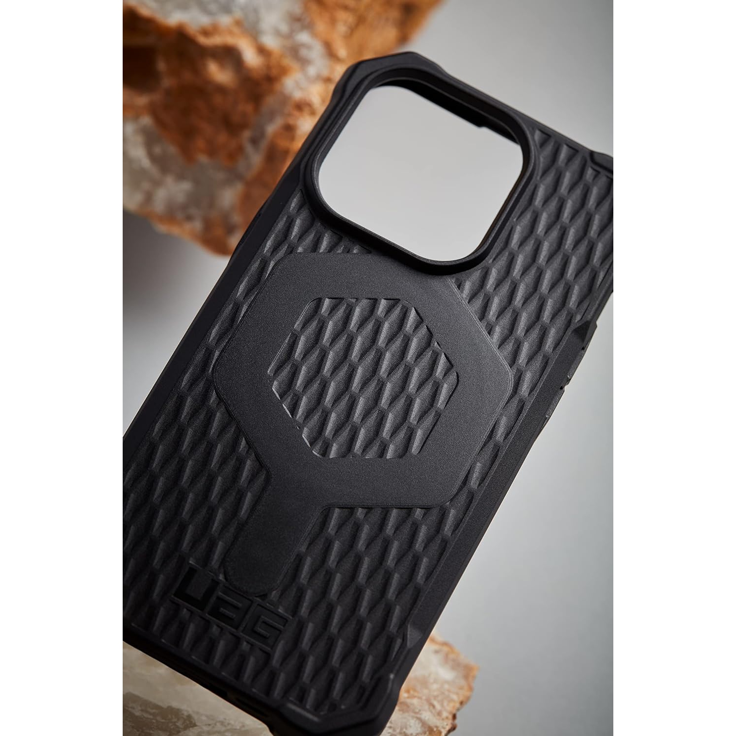 UAG Designed for iPhone 14 Pro Max Case Black 6.7" Essential Armor Build-in Magnet Compatible with MagSafe Charging
