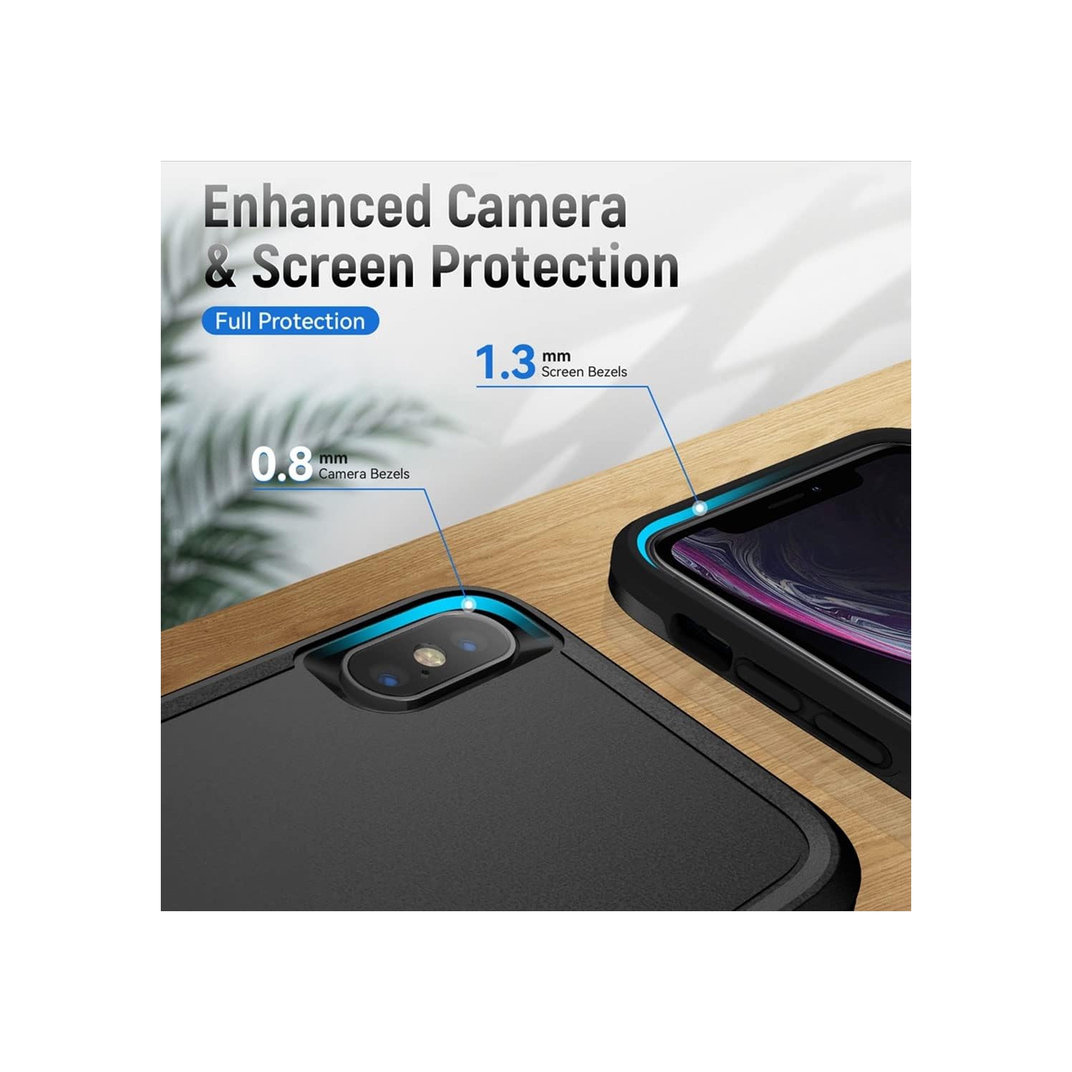 [Defender] Case for iPhone Xs Max, Durable Hard [Shockproof] Heavy Duty Bumper Cover