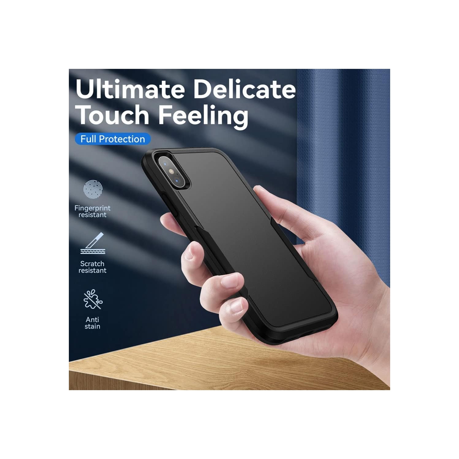 [Defender] Case for iPhone Xs Max, Durable Hard [Shockproof] Heavy Duty Bumper Cover