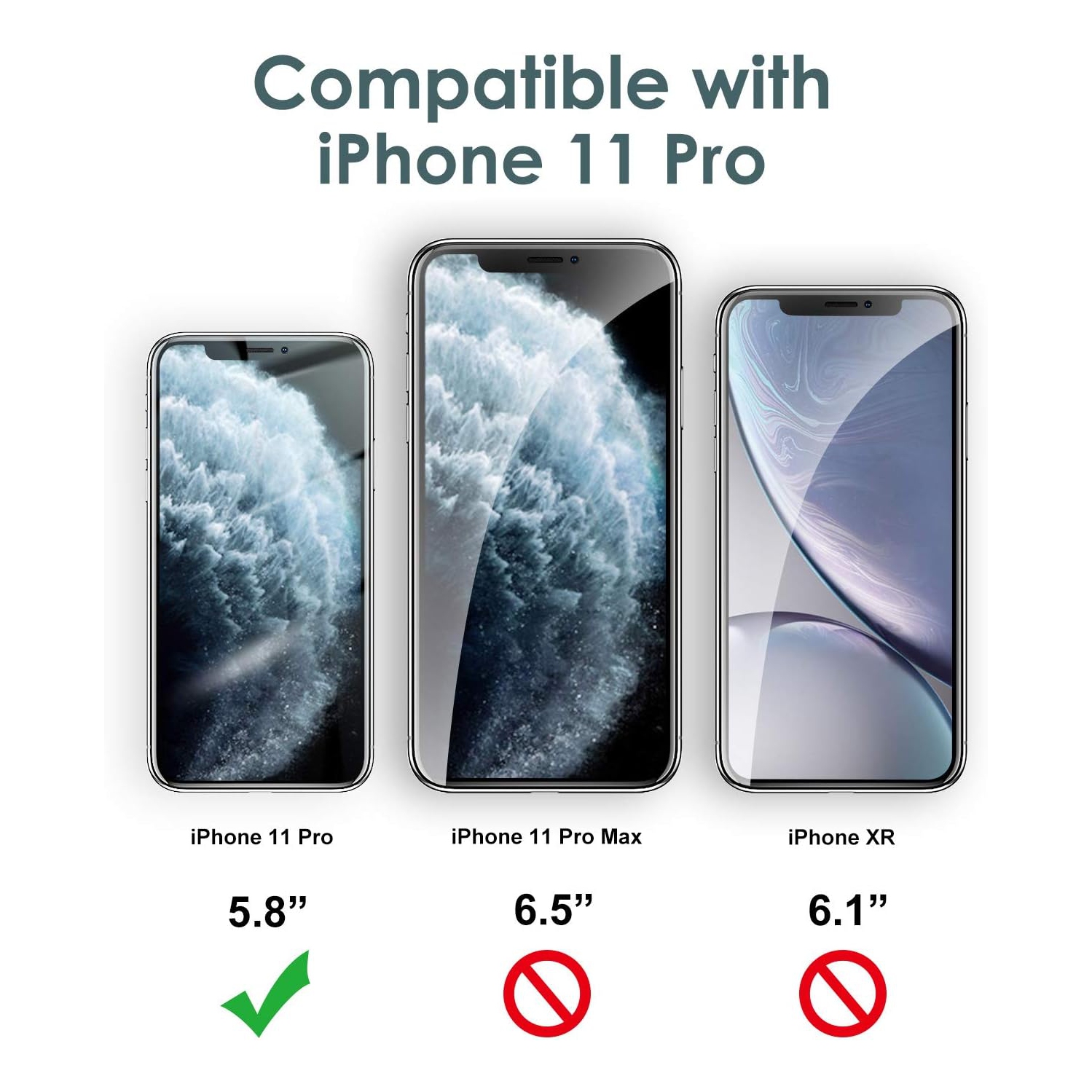 Silicone Case for iPhone 11 Pro 5.8-Inch, Silky-Soft Touch Full-Body Protective Phone Case, Shockproof Cover