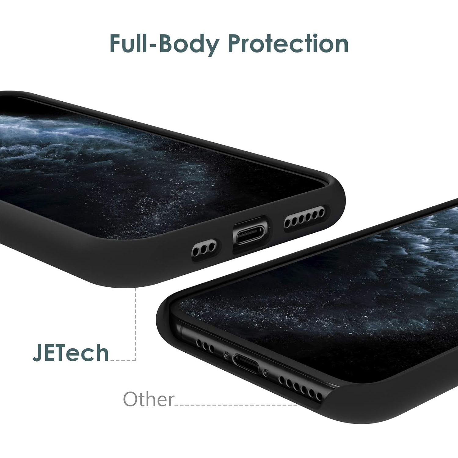 Silicone Case for iPhone 11 Pro 5.8-Inch, Silky-Soft Touch Full-Body Protective Phone Case, Shockproof Cover