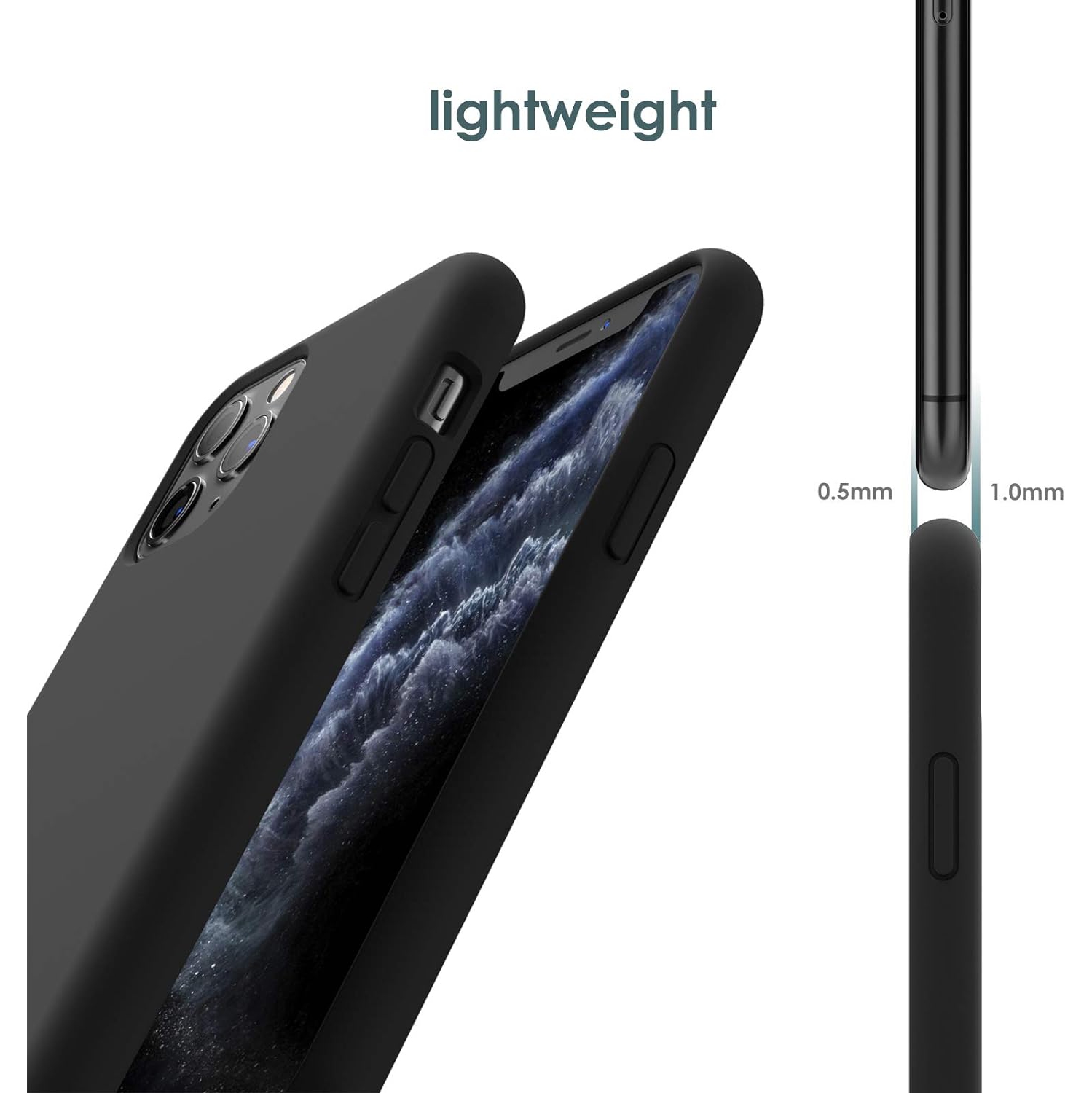 Silicone Case for iPhone 11 Pro 5.8-Inch, Silky-Soft Touch Full-Body Protective Phone Case, Shockproof Cover