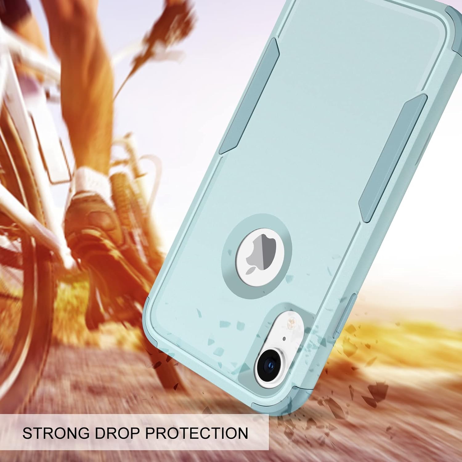 iPhone XR Case, iPhone XR Phone Case, Heavy Duty 3 in 1 Hybrid Hard PC Soft TPU Bumper Rugged Full Body