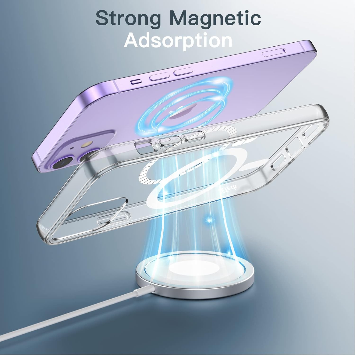 Magnetic Case for iPhone 12 Mini 5.4-Inch Compatible with MagSafe Wireless Charging, Shockproof Phone Bumper