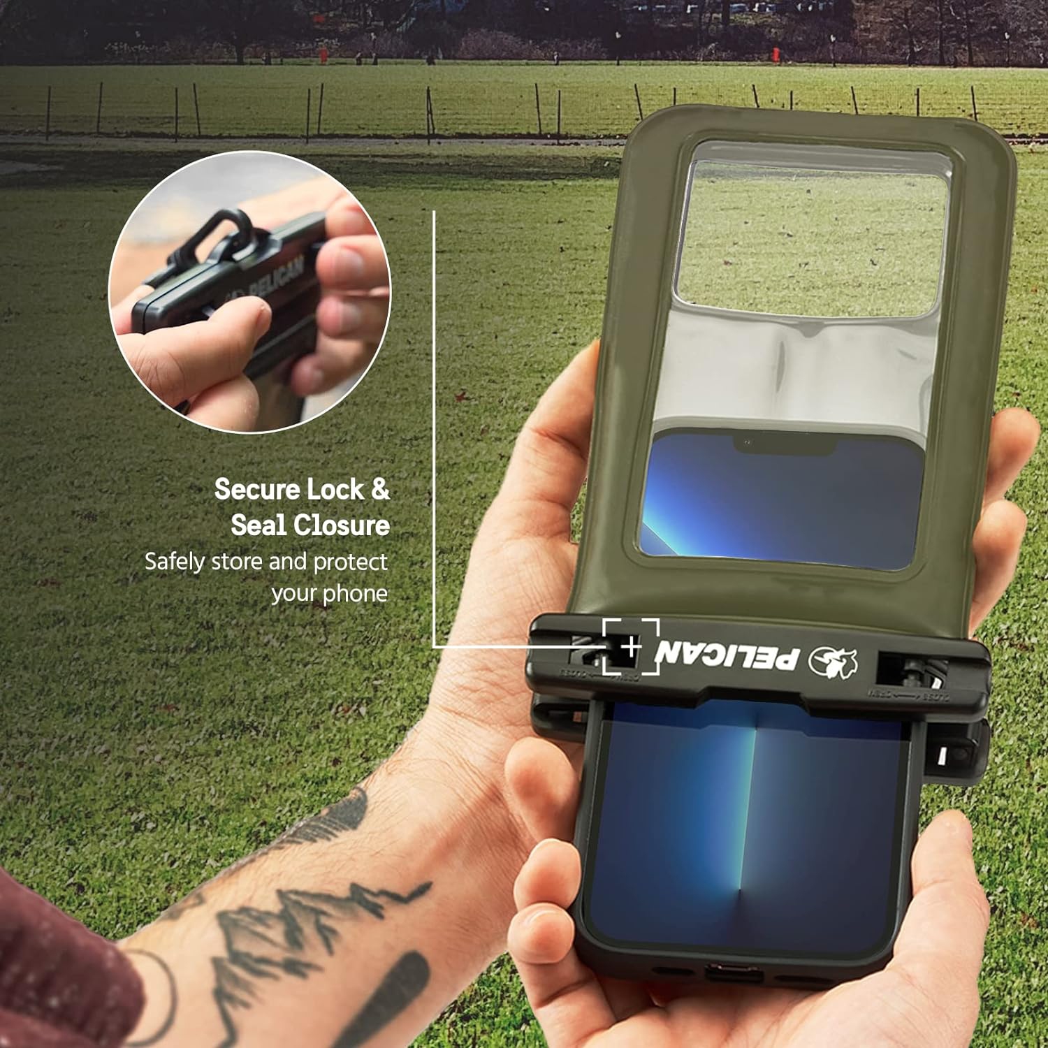 Étui étanche Marine de Pelican - IP68 pochette/étui pour téléphone - Étui flottant étanche - iPhone 14 Pro Max/