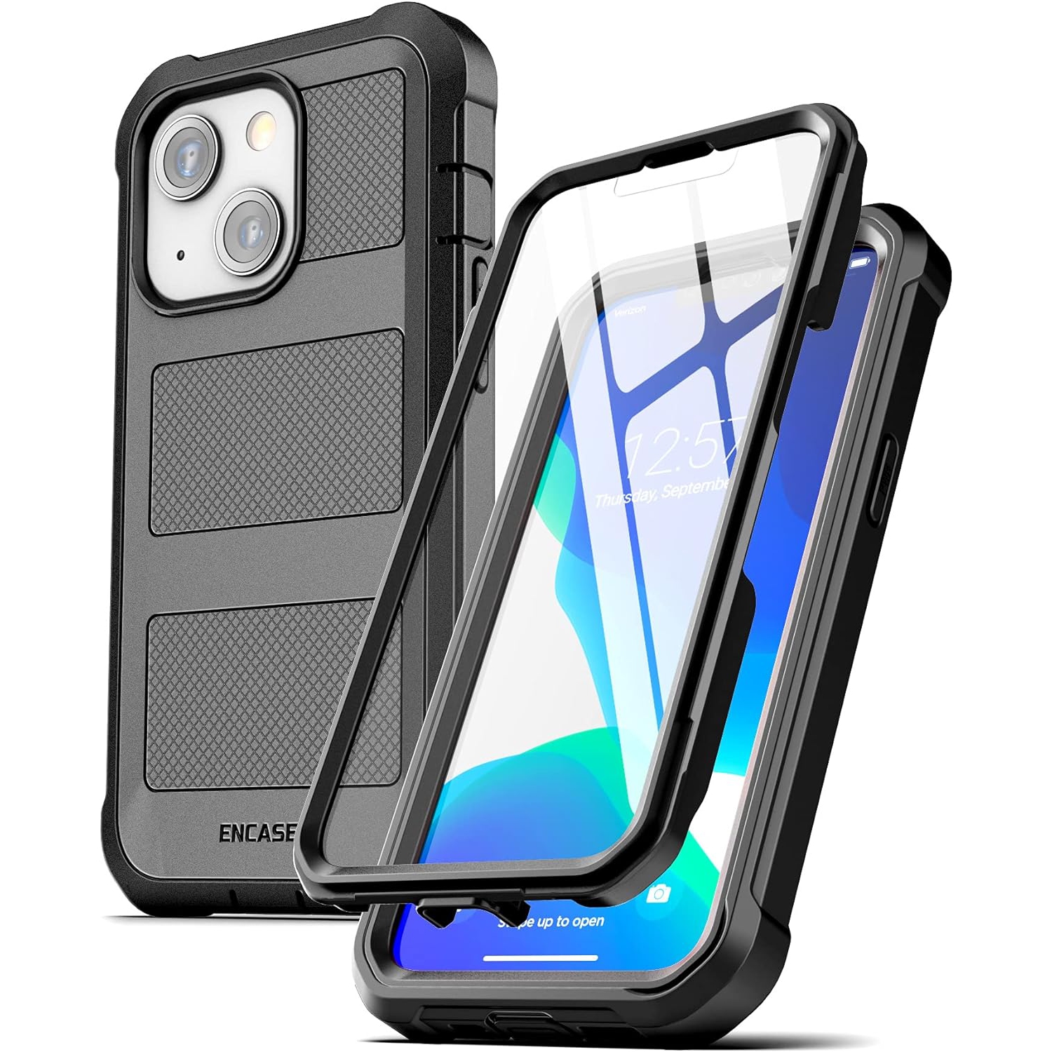 FalconShield Designed for iPhone 13 Mini Case with Screen Protector, Protective Heavy Duty Full Body Built-in