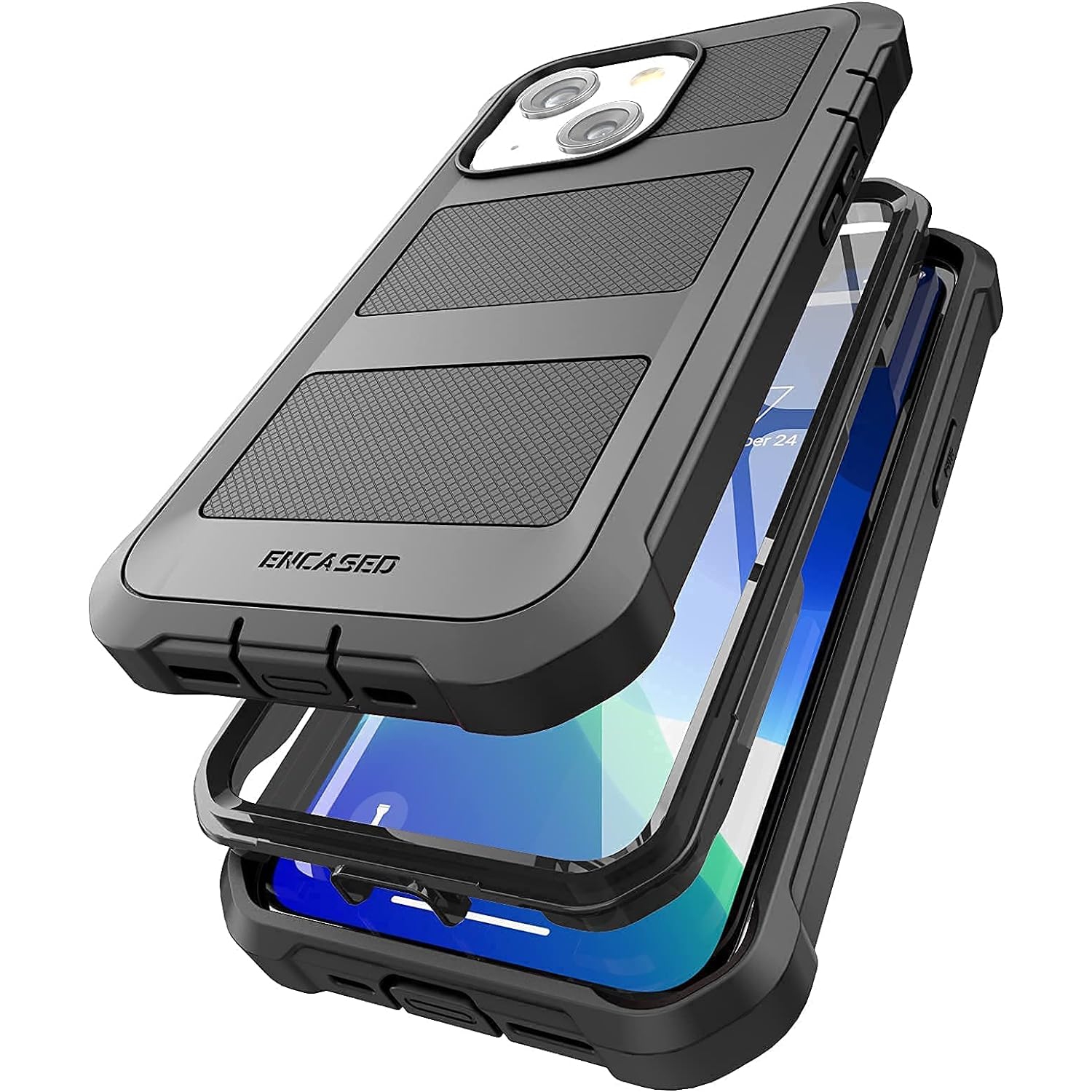 FalconShield Designed for iPhone 13 Mini Case with Screen Protector, Protective Heavy Duty Full Body Built-in