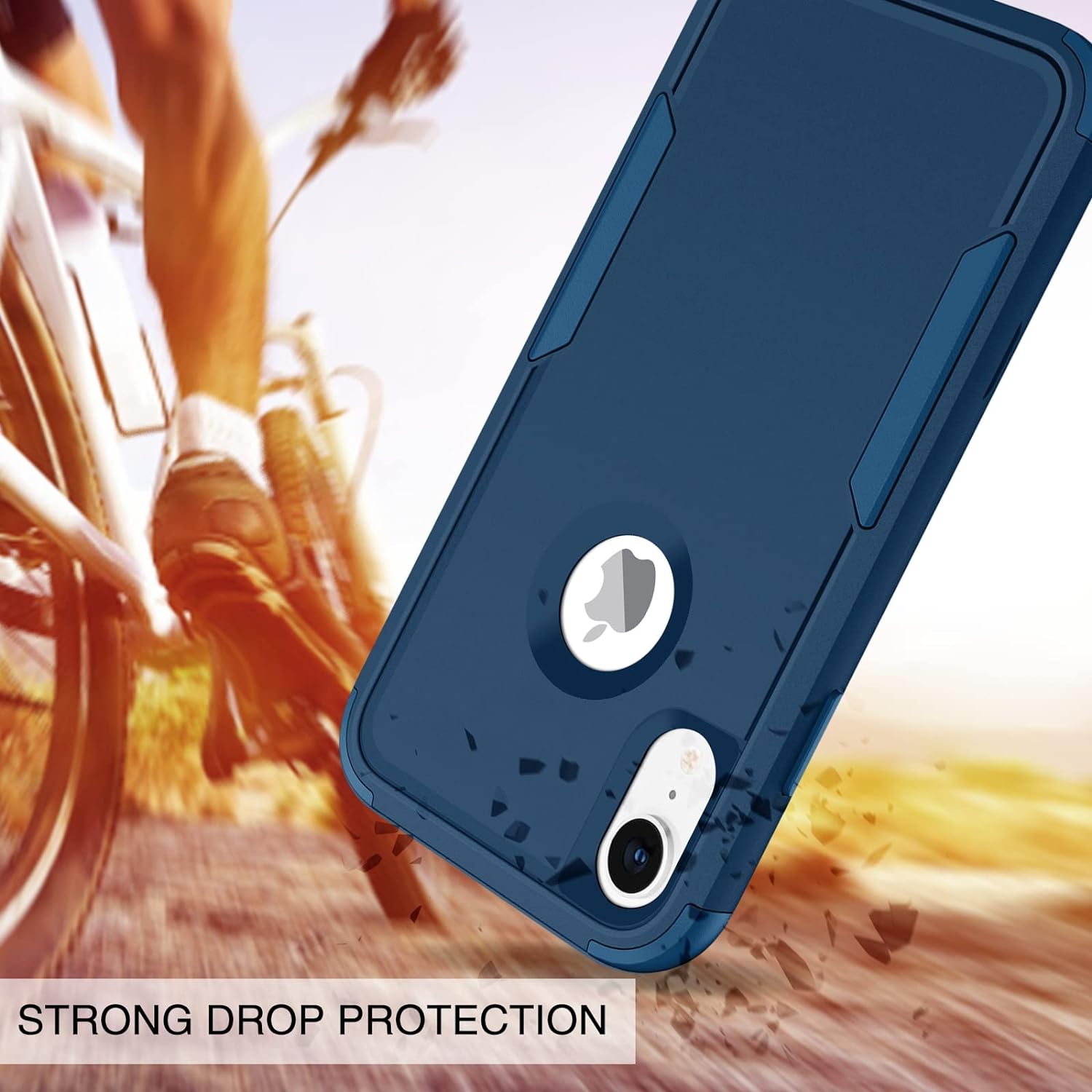 iPhone XR Case, iPhone XR Phone Case, Heavy Duty 3 in 1 Hybrid Hard PC Soft TPU Bumper Rugged Full Body