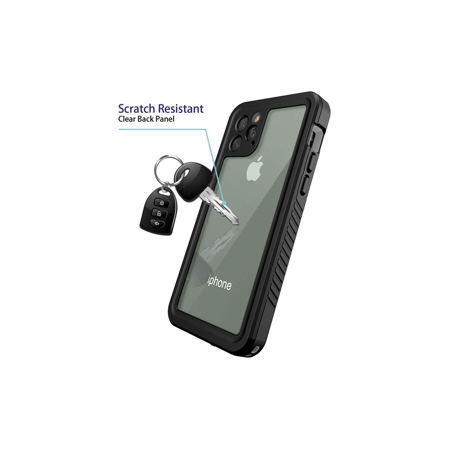 iPhone 11 Pro Waterproof 5.8 Inch Case with Built-in Screen Protector Shockproof Snowproof Dustproof Cases, IP68