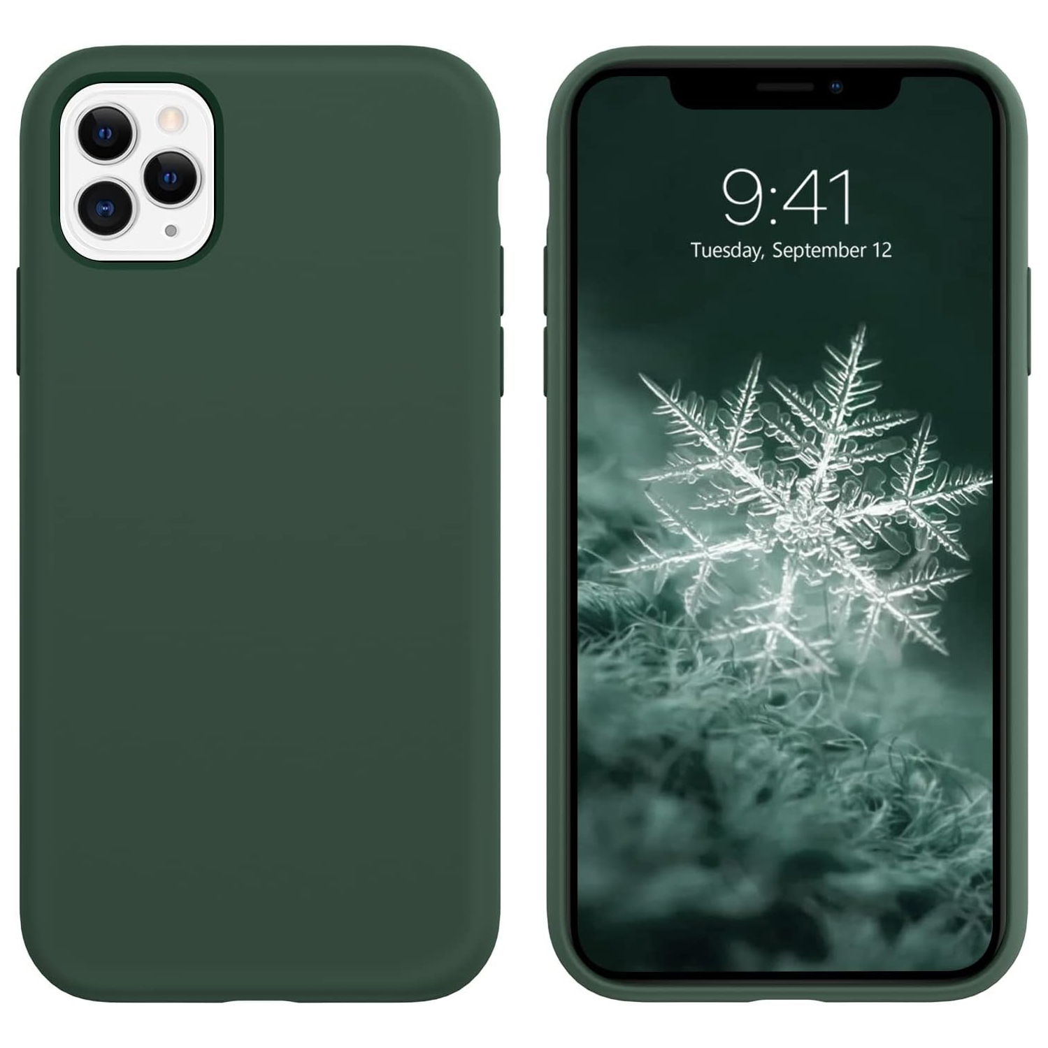 iPhone 11 Pro Case, Liquid Silicone Soft Gel Rubber Slim Cover with Microfiber Cloth Shockproof Anti Scratch