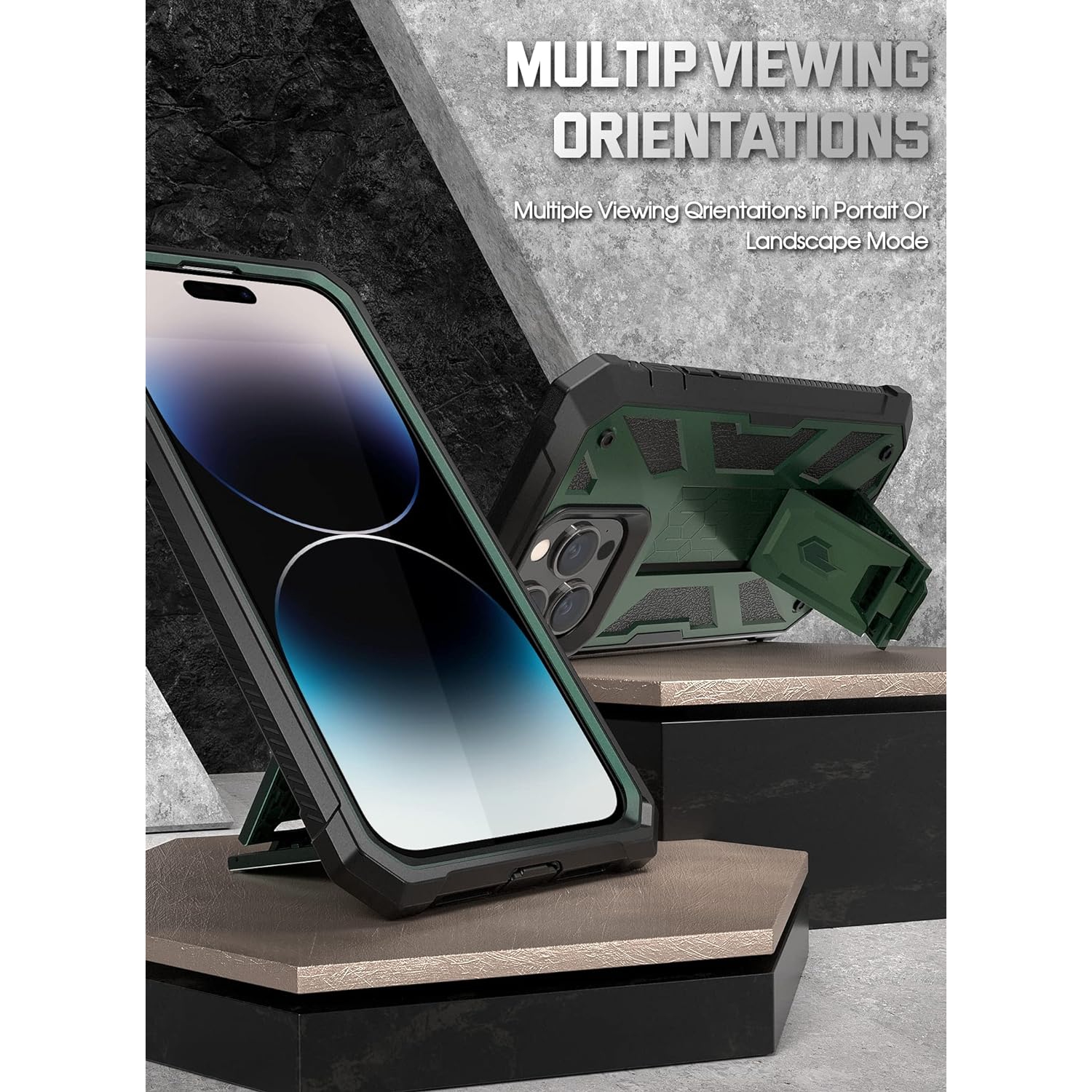 Compatible avec l'étui iPhone 14 Pro Max, l'étui de téléphone Spartan pour iPhone 14 Pro Max et le modèle Full Body Rugged Premium