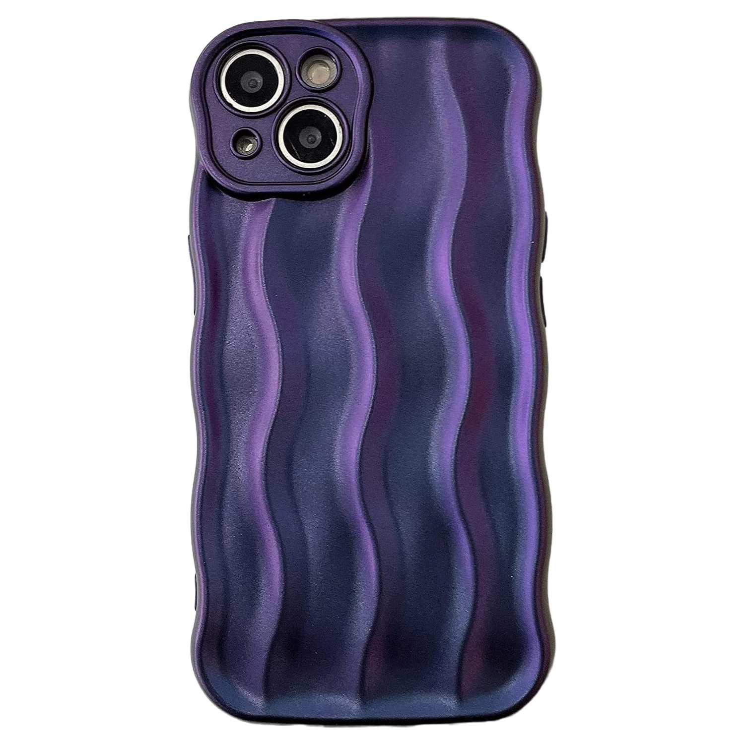 Designed for iPhone 14 Pro Case,Water Ripple Pattern Curly Wave Frame Soft Cute Phone Cover for Men Women Girls,