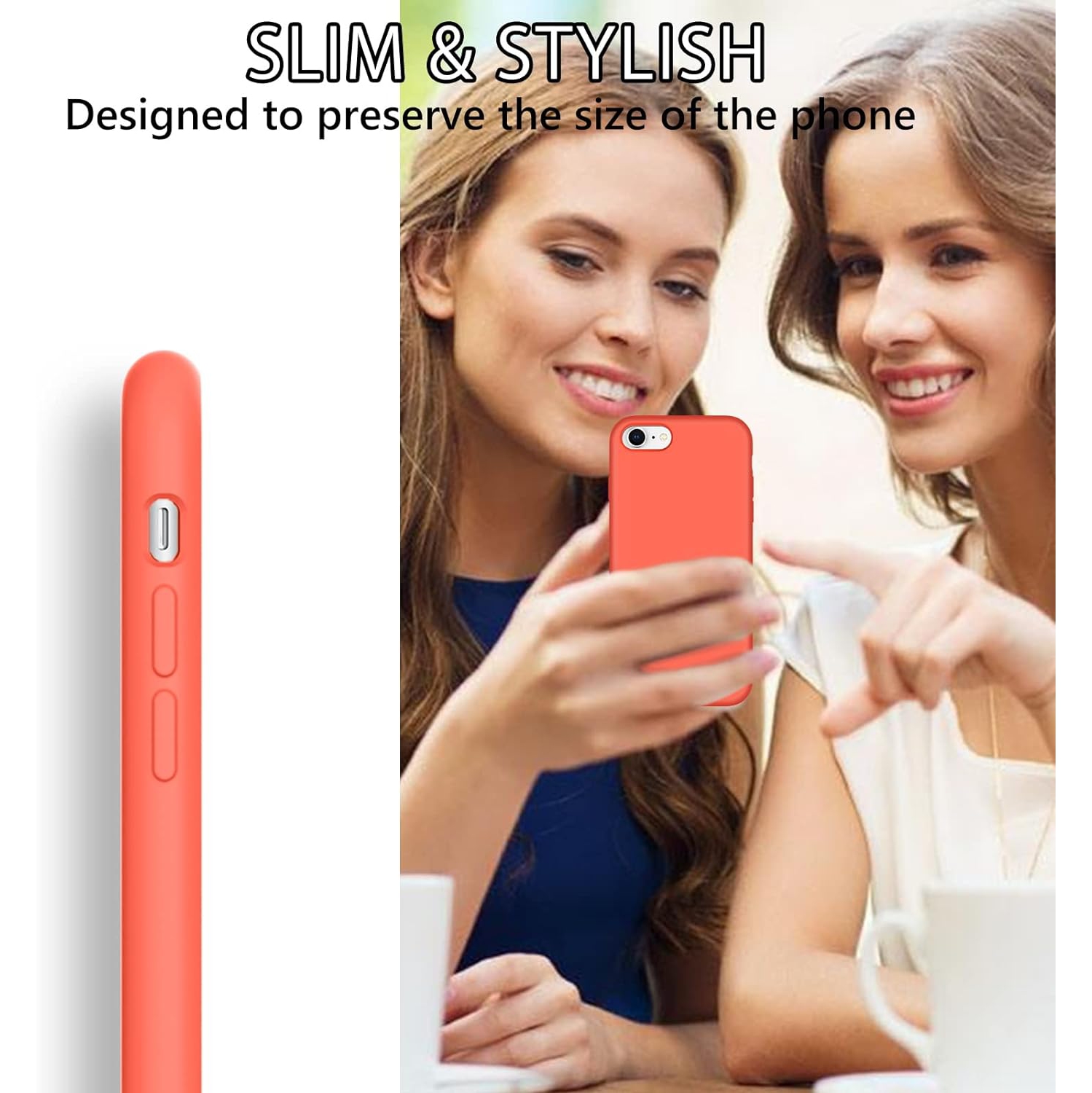 iPhone SE 2022 Case,iPhone SE 2020 Case,iPhone 8/7 Case,Liquid Silicone Soft Gel Rubber with Microfiber Cloth