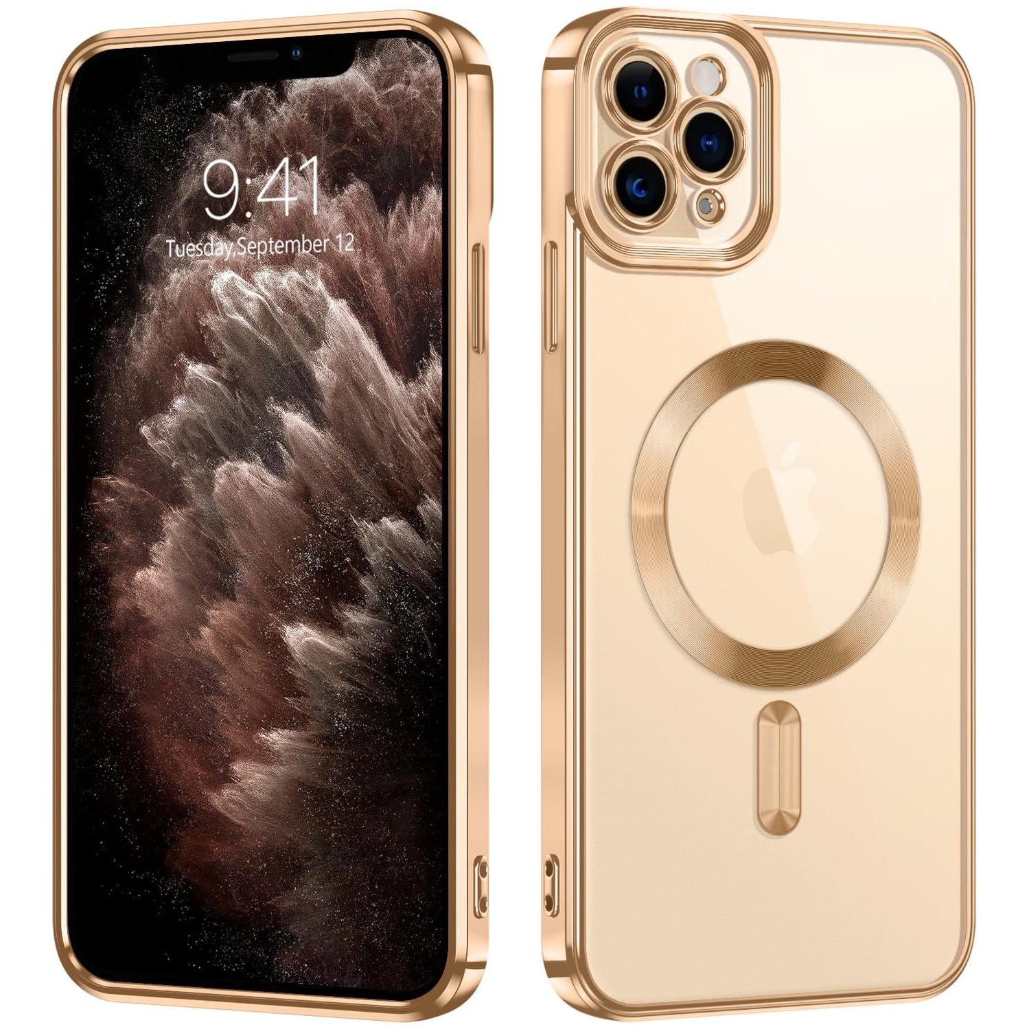 Magnetic Case for iPhone 11 Pro Max Compatible with Magsafe,Transparent iPhone 11 Pro Max Case Slim Cover Full