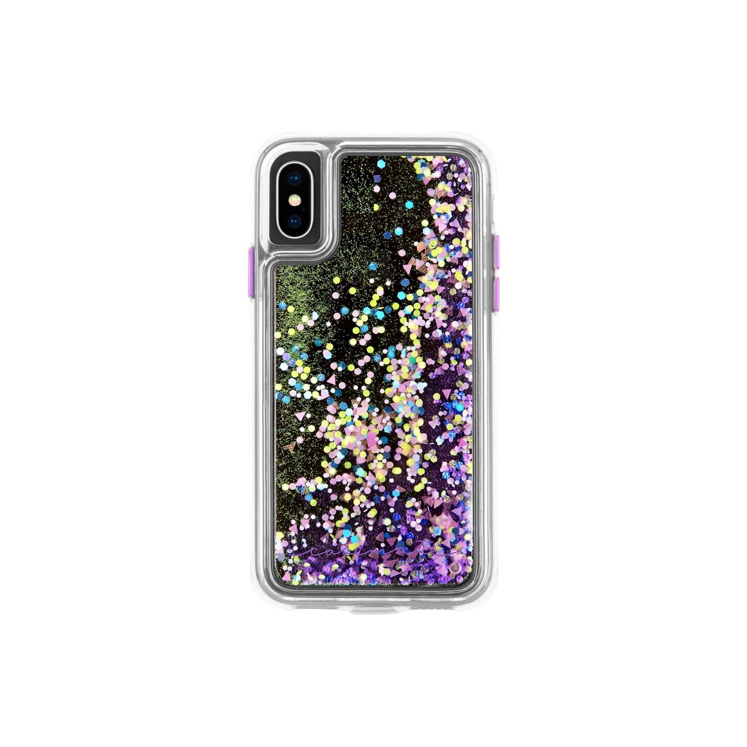 - Étui iPhone XS - cascade lumineuse - iPhone 5,8 - Purple Glow