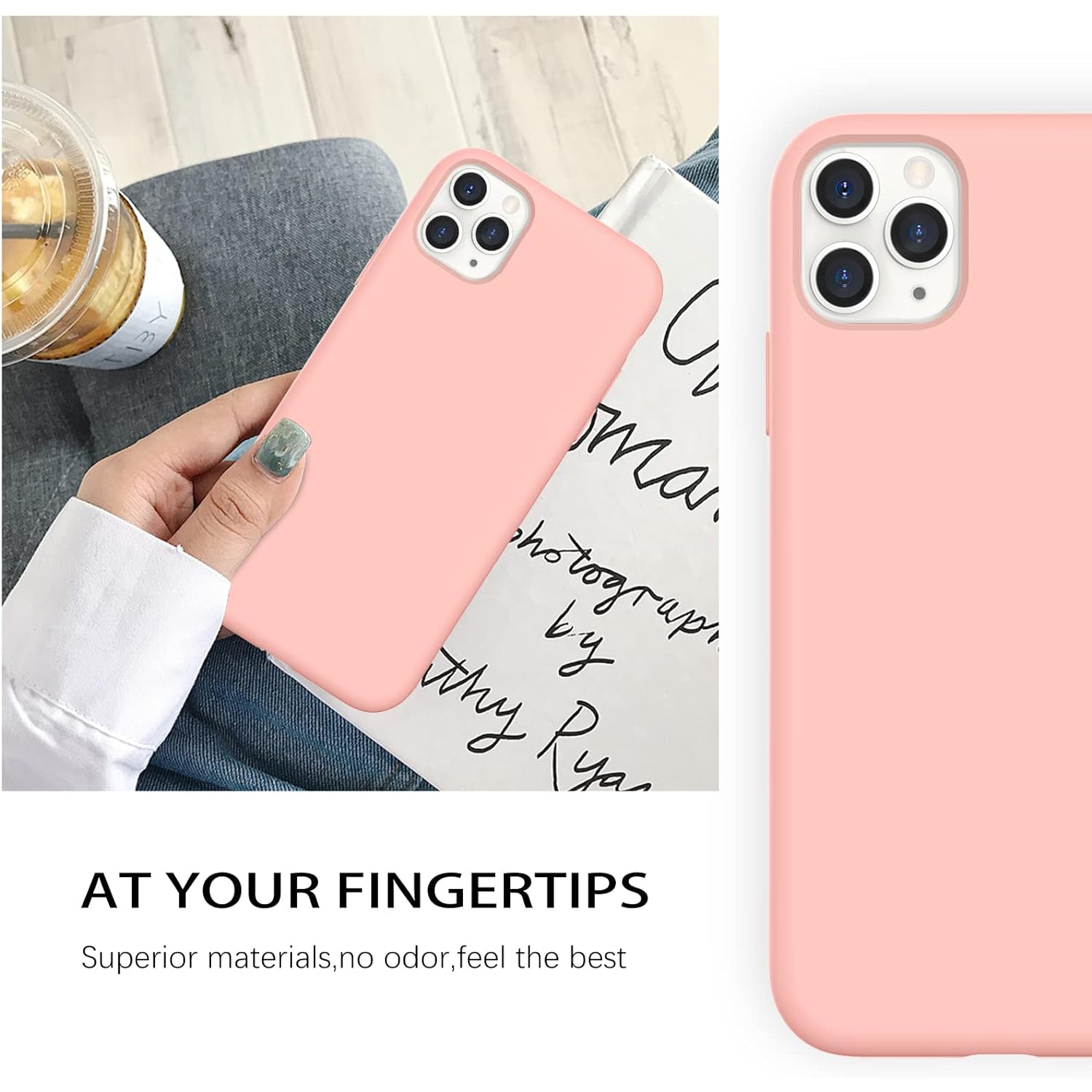 iPhone 11 Pro Max Case, Liquid Silicone Soft Rubber Sim Cover with Microfiber Cloth Lining Cushion Shockproof