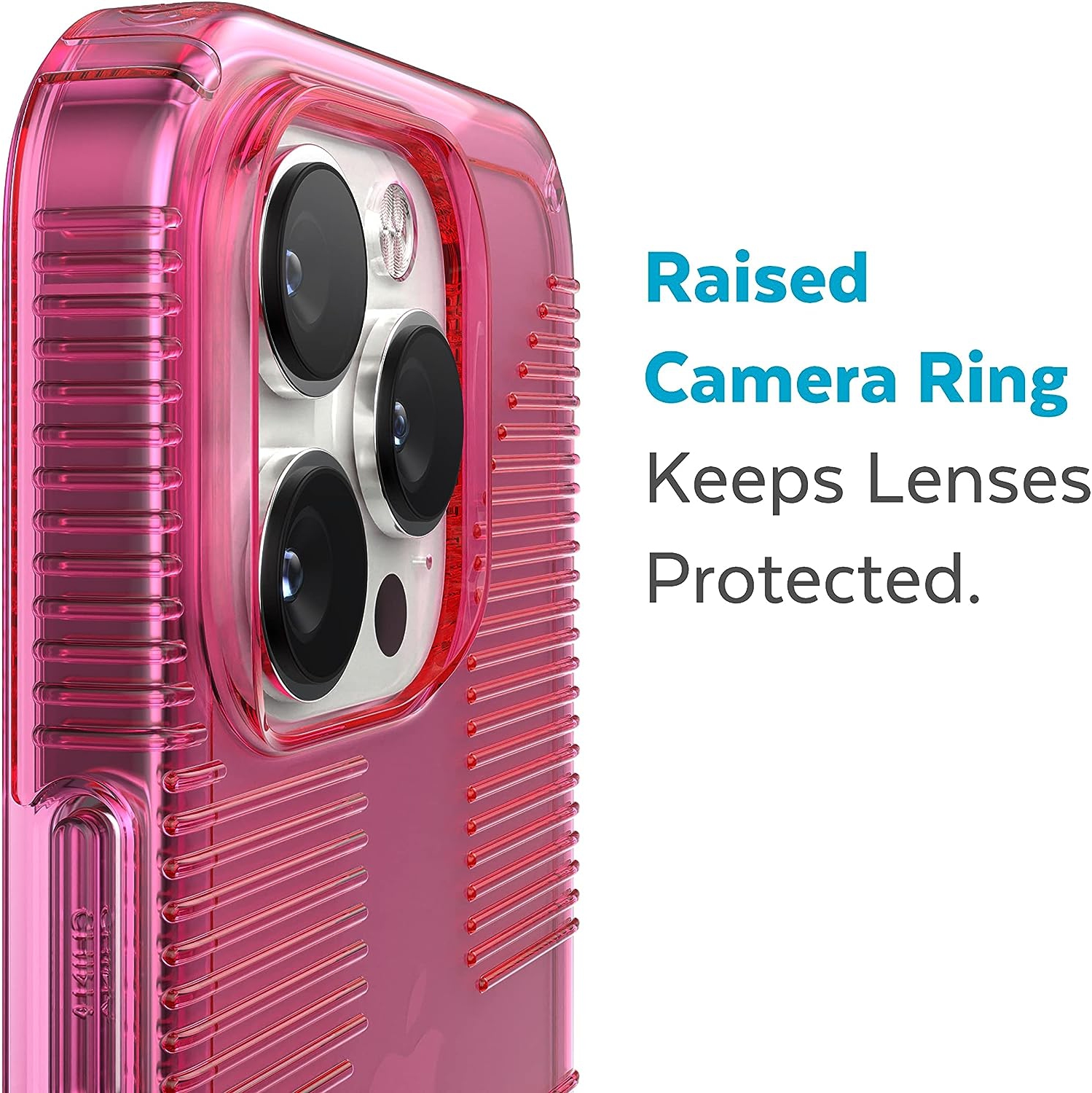 Products – Étui Gemshell Grip pour iPhone 14 Pro Max, modèle 6,7 po, rose rêve/transparent