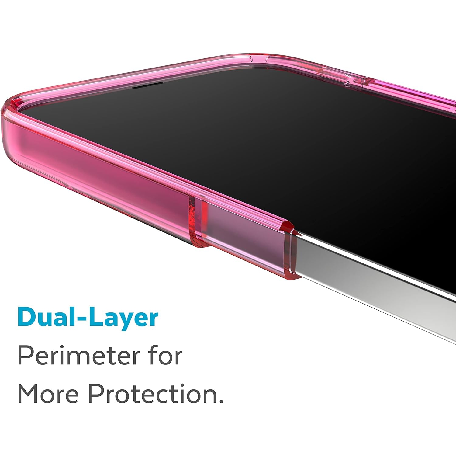 Products – Étui Gemshell Grip pour iPhone 14 Pro Max, modèle 6,7 po, rose rêve/transparent