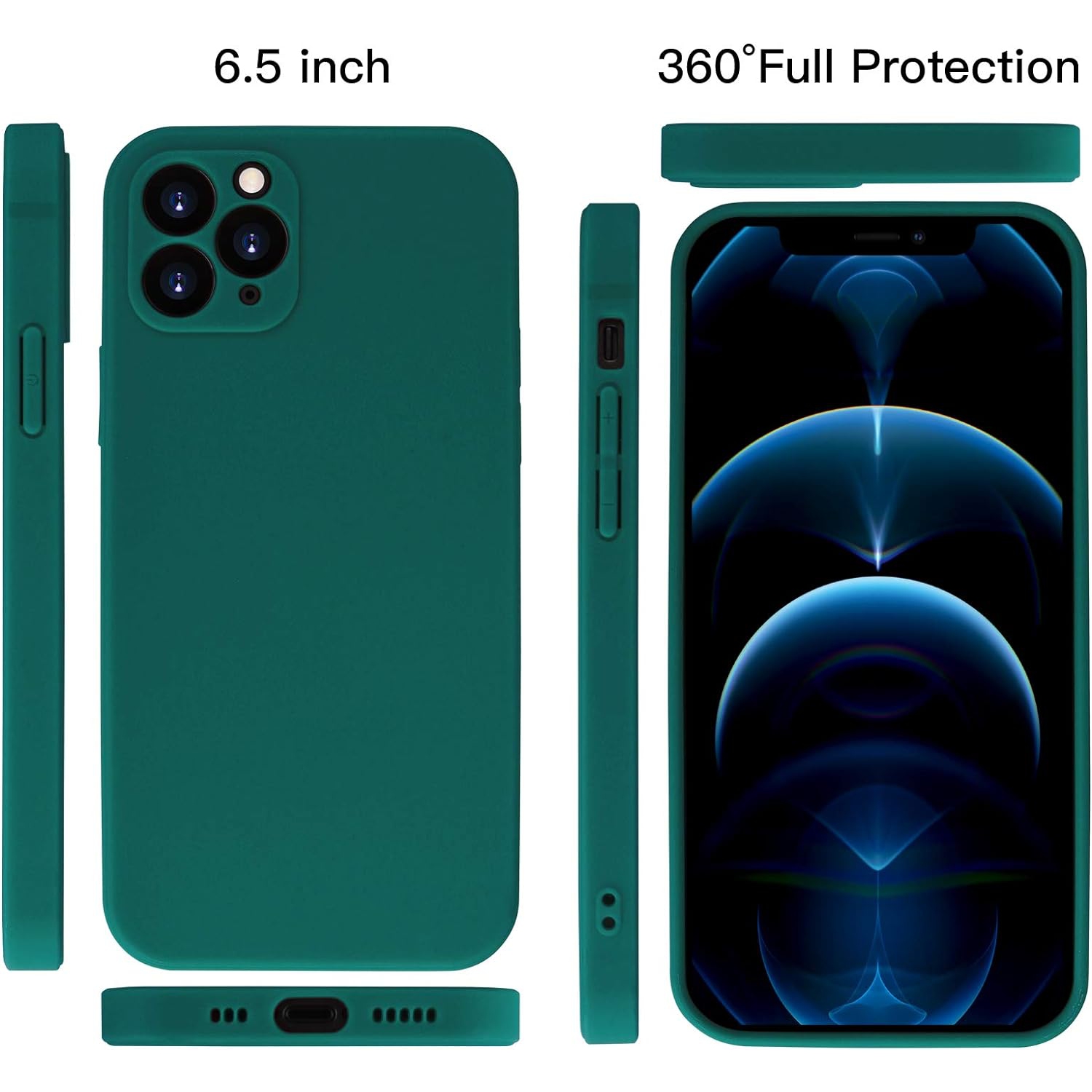 iPhone 11 Pro Max Case Compatible with iPhone 11 Pro Max Matte Silicone Gel Cover with Full Body Protection