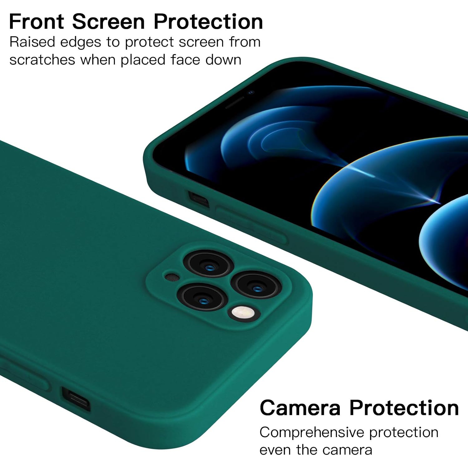 iPhone 11 Pro Max Case Compatible with iPhone 11 Pro Max Matte Silicone Gel Cover with Full Body Protection