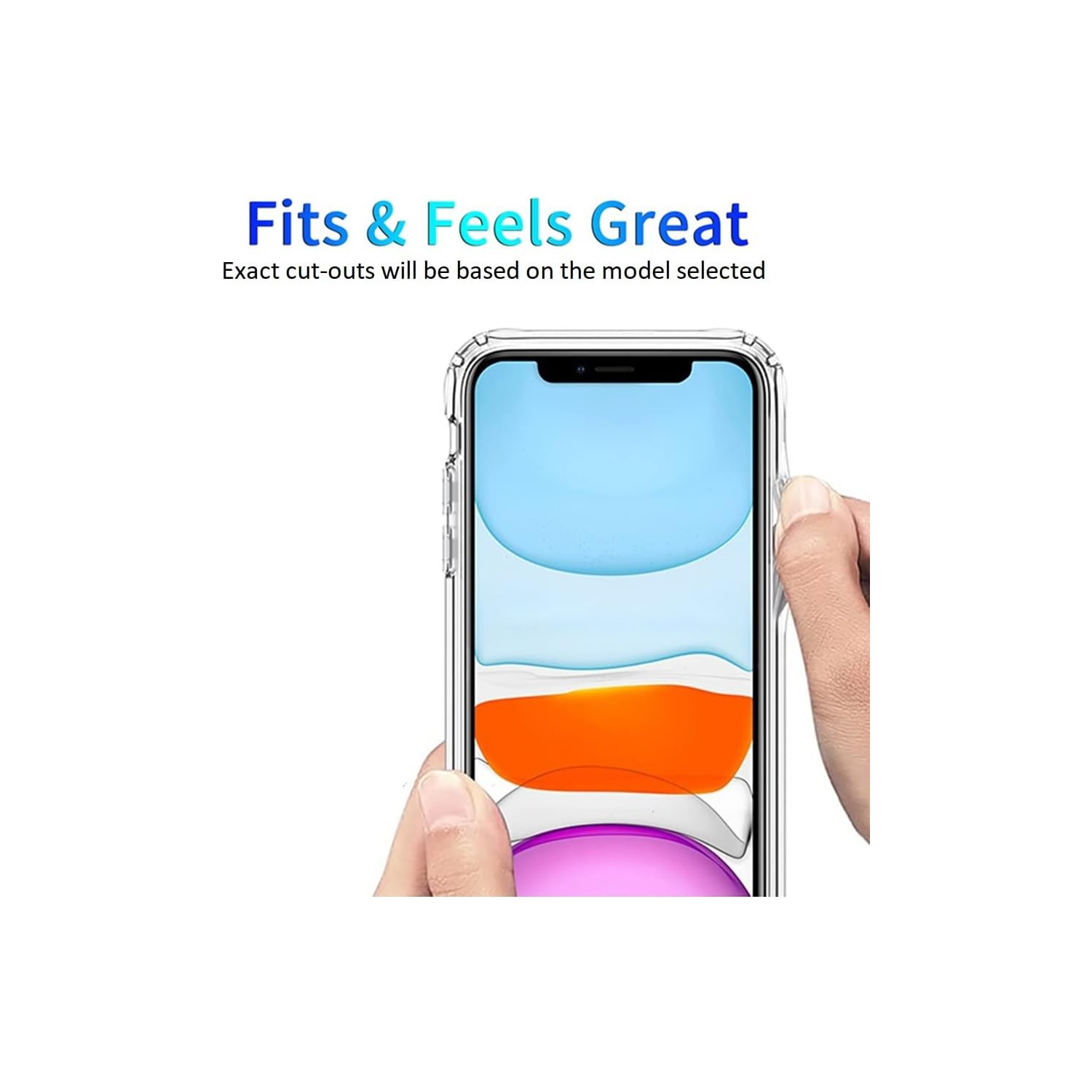 [Clear Hard] Case for iPhone 11 Pro Max, Shockproof [Hard PC + Soft TPU Frame] Lightweight Transparent Bumper
