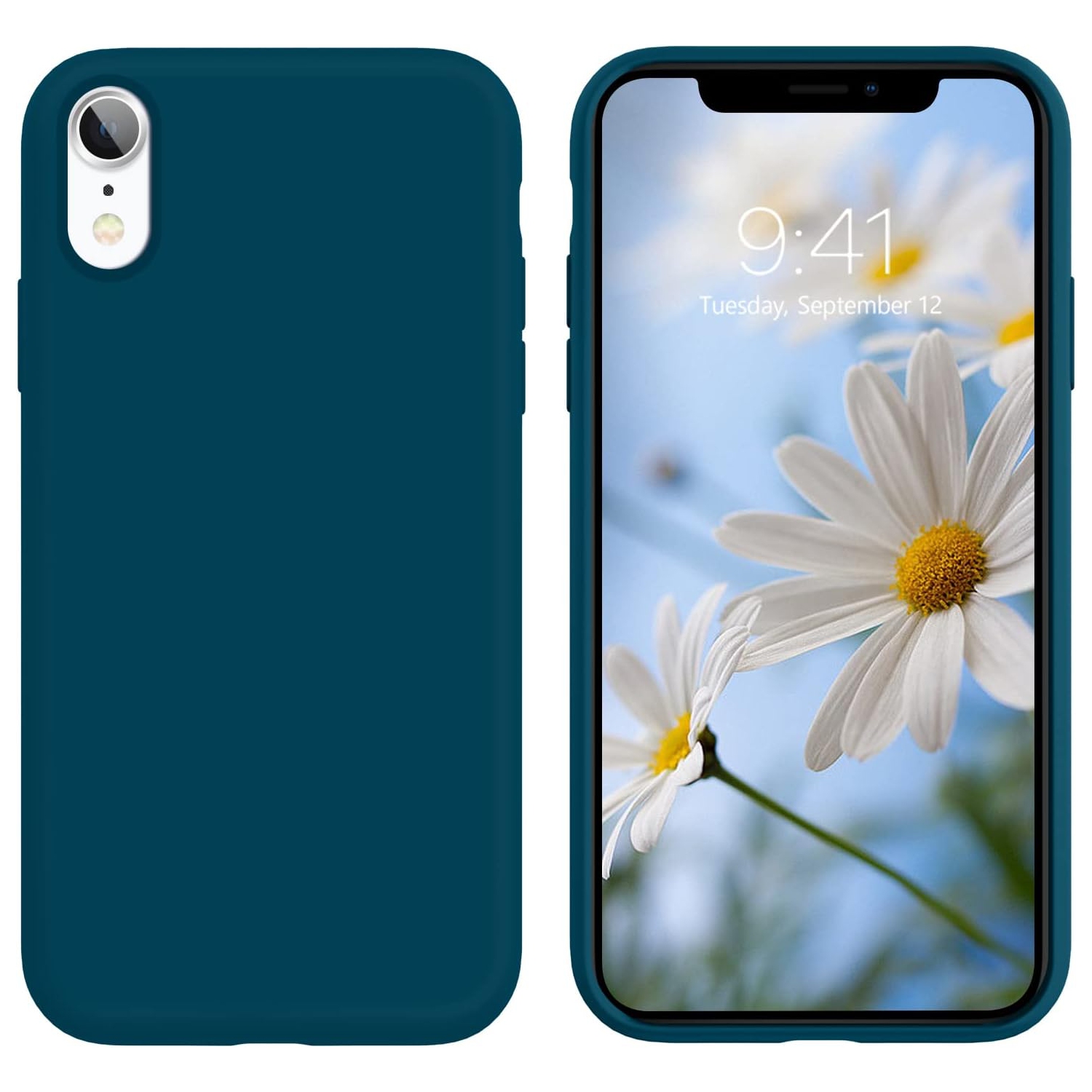 Case for iPhone XR, iPhone XR Case Liquid Silicone Soft Gel Rubber Slim Lightweight Microfiber Lining Cushion