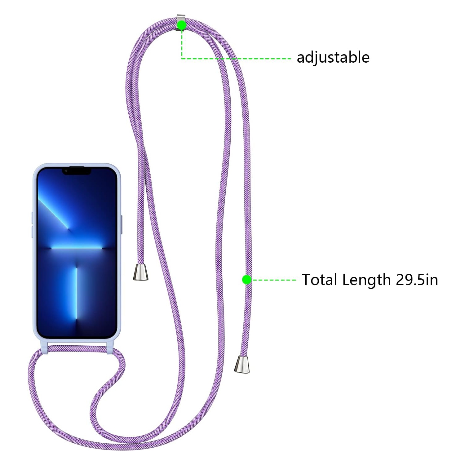 Crossbody Case for iPhone 14 Pro Max,iPhone 14 Pro Max with Lanyard Strap Protective Case Adjustable Neck Rope