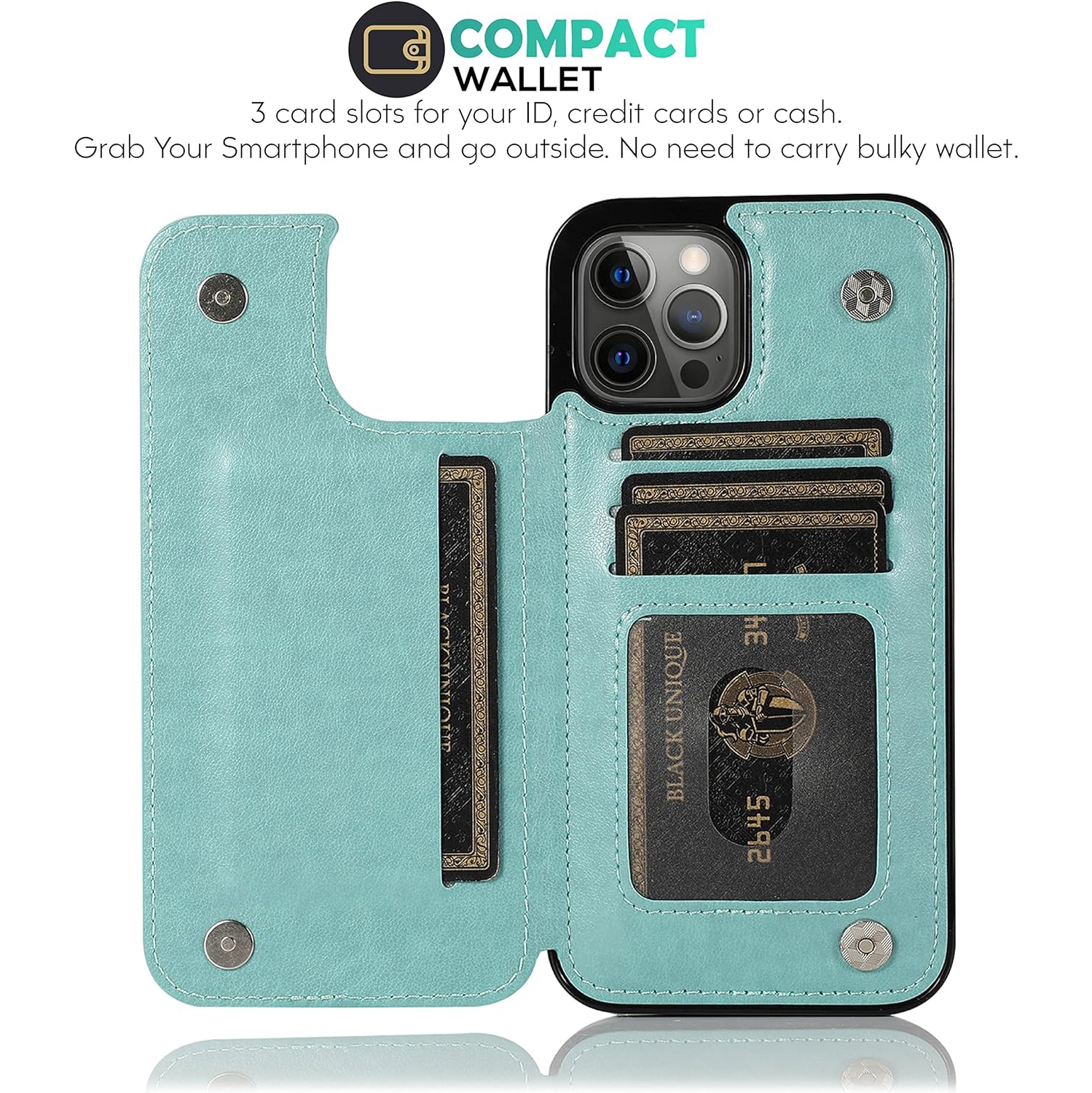 for iPhone 11 Pro Case, Embossed Butterfly Wallet Phone Case with Card Holder, Kickstand and Magnetic Closure -