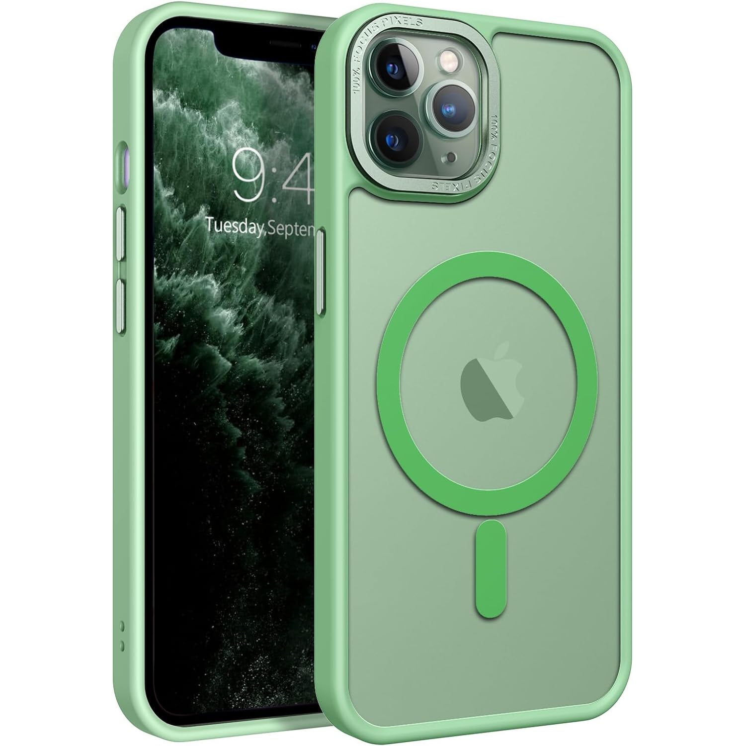 iPhone 11 Pro Max Phone Case,[Compatible with MagSafe] Translucent Matte Slim Shockproof Women Men Girl