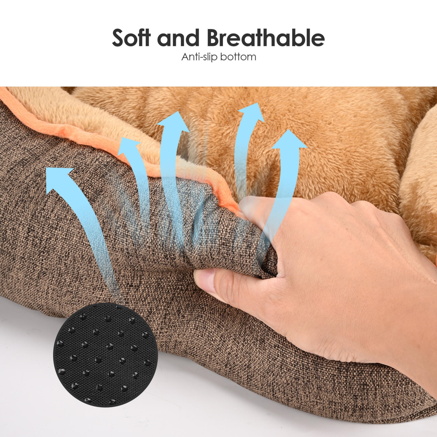 Lits pour chiens en velours ultra doux pour petits chiens, coussins lavables et réversibles pour lits d'animaux pour chiens matelas de couchage