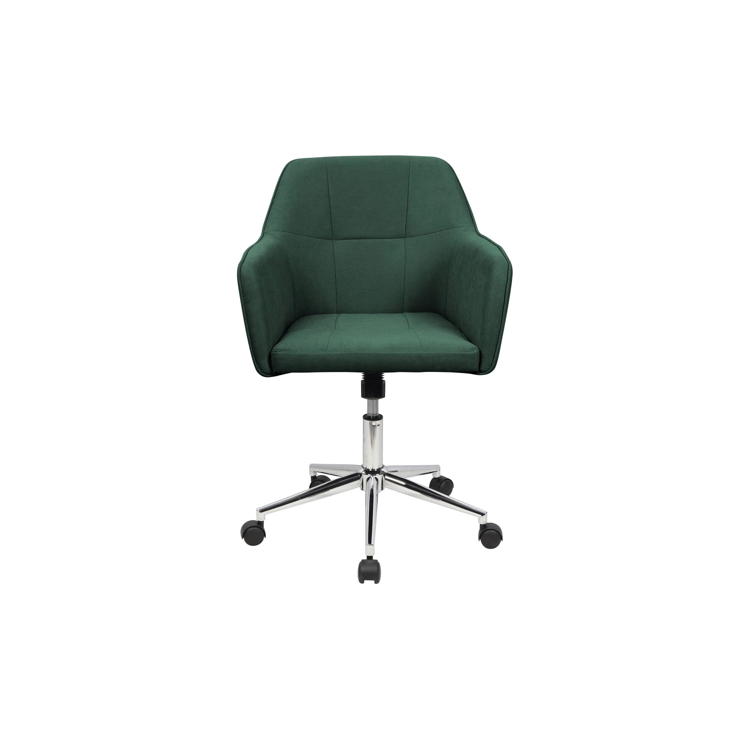 LUXWIN Green Fabric Upholstered Button Tufted Office Chair