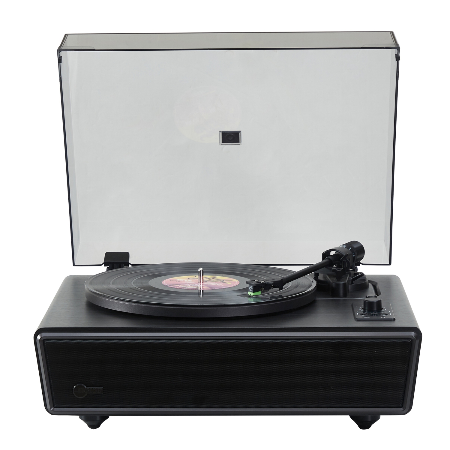 Arkrocket Huygens Bluetooth Turntable With Built-In Speakers (Black）