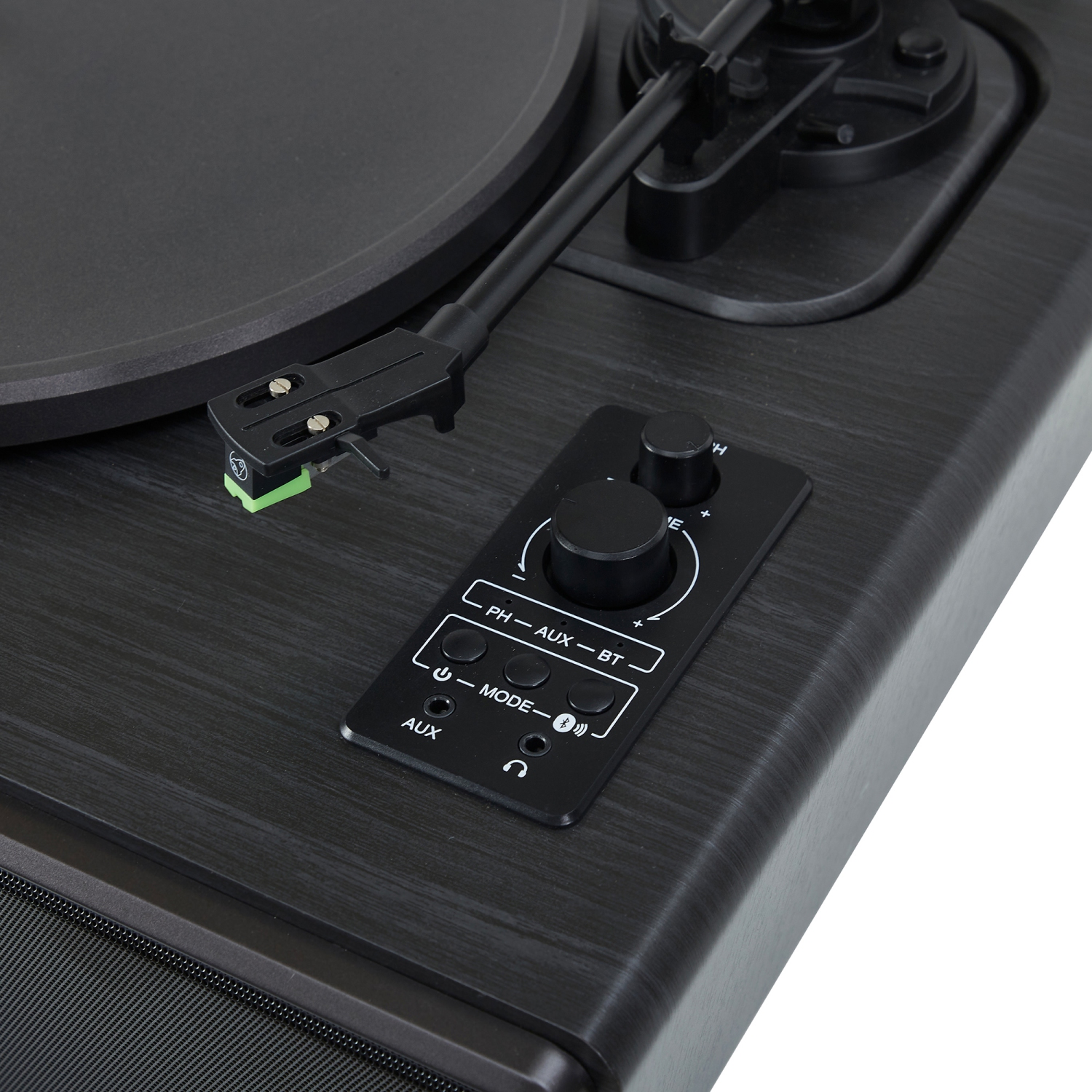 Arkrocket Huygens Bluetooth Turntable With Built-In Speakers (Black）