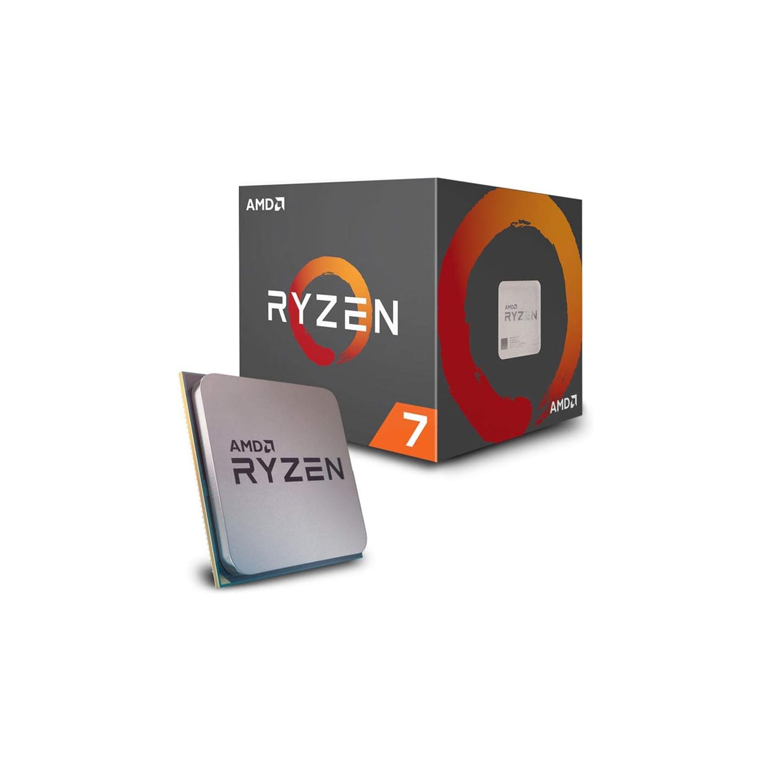 Processeur d'ordinateur de bureau Ryzen 7 2700 d'AMD remis à neuf, déverrouillé, 8 cœurs jusqu'à la prise 4,10&nbsp;GHz AM4 ( sans refroidisseur )