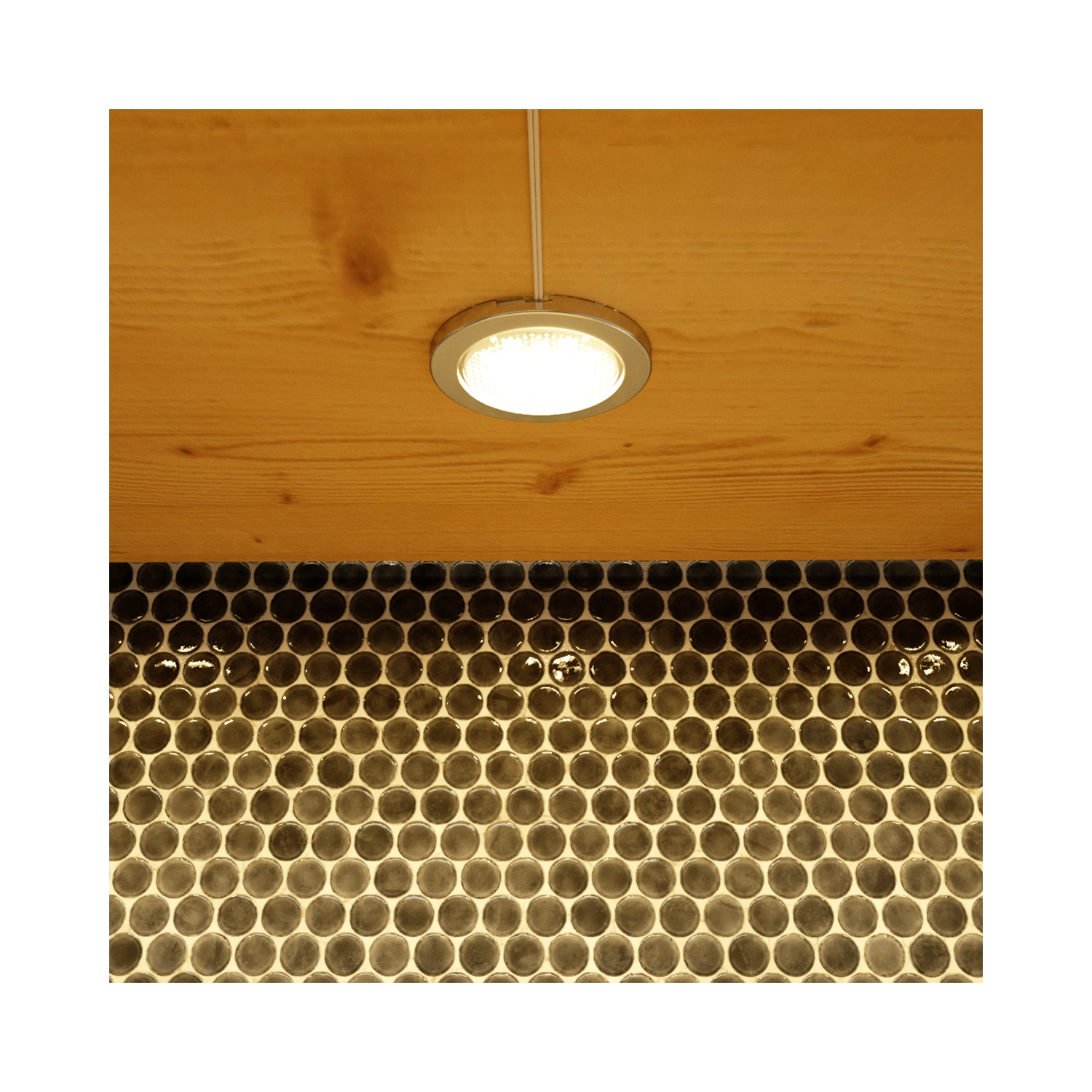 BAZZ 3 Pack Under Cabinet Integrated LED Puck Lights, U16003EL