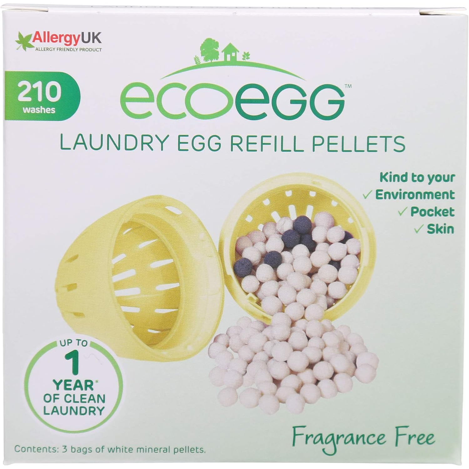 Œuf de lessive Eco Egg 210 lavages sans parfum
