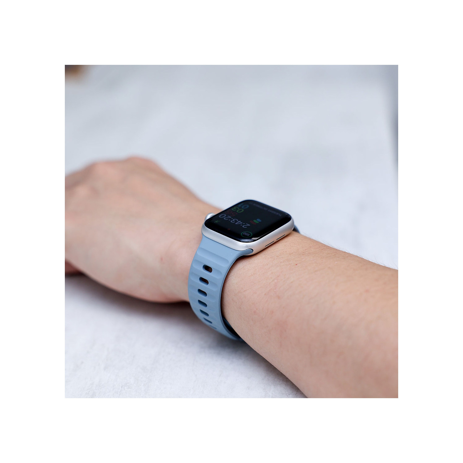 Bracelet et lunette sport Apple Watch - Bracelet Premium FKM Apple Watch, bracelets iWatch - Bracelet Apple Watch pour toutes les tailles Watch