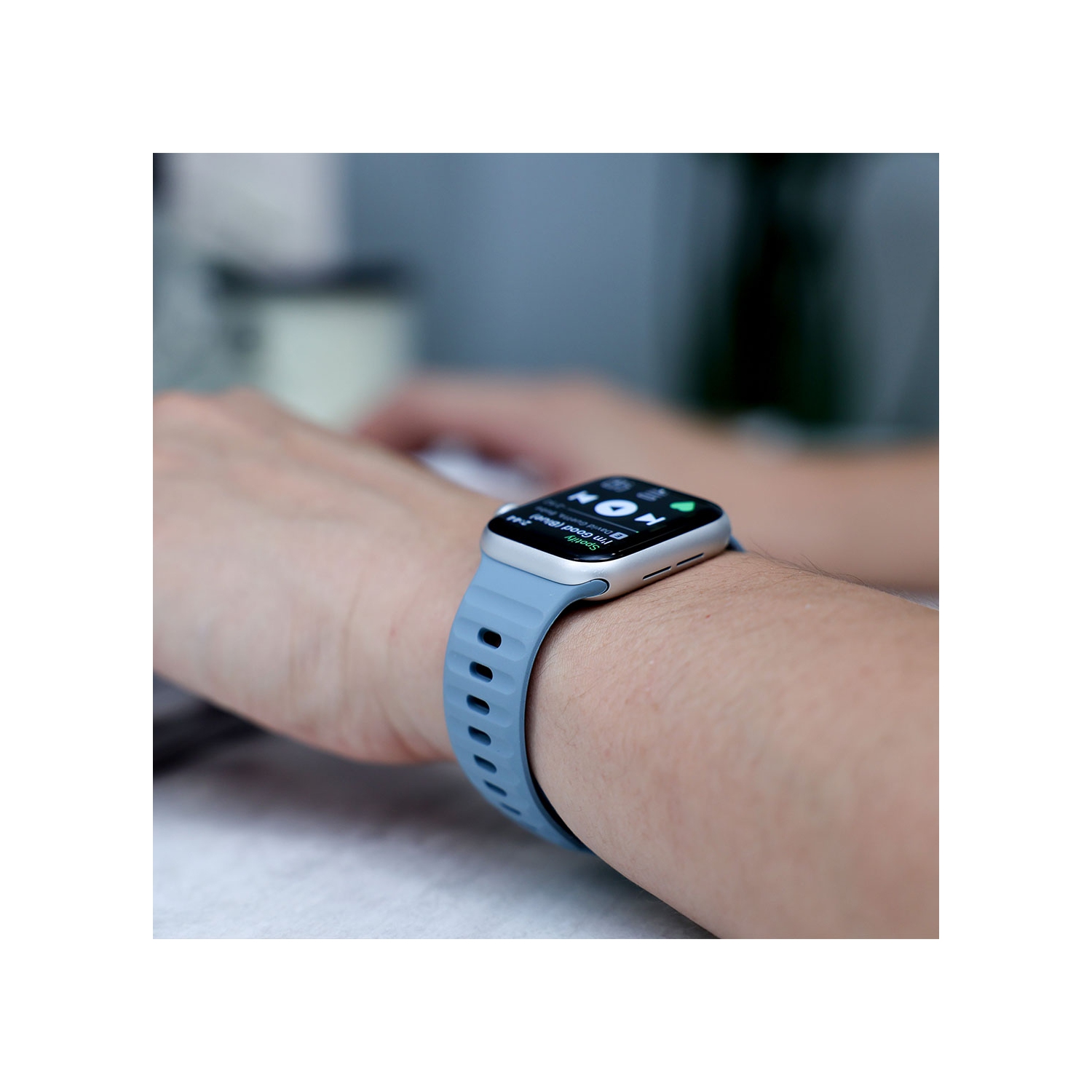 Bracelet et lunette sport Apple Watch - Bracelet Premium FKM Apple Watch, bracelets iWatch - Bracelet Apple Watch pour toutes les tailles Watch